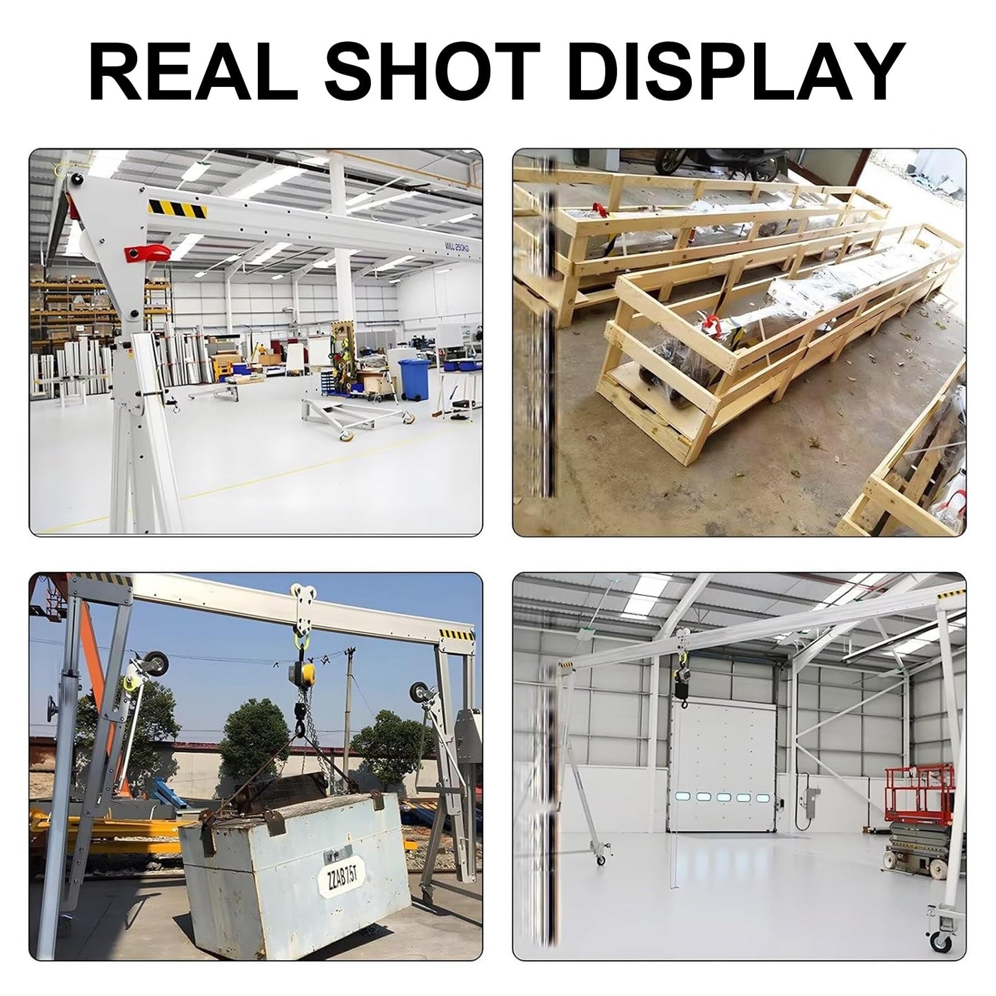 250~1000KG/550~2200LBS Load Lightweight Aluminum Alloy Gantry,Portable Folding Assembly Gantry Crane(1000kg/2200lb)