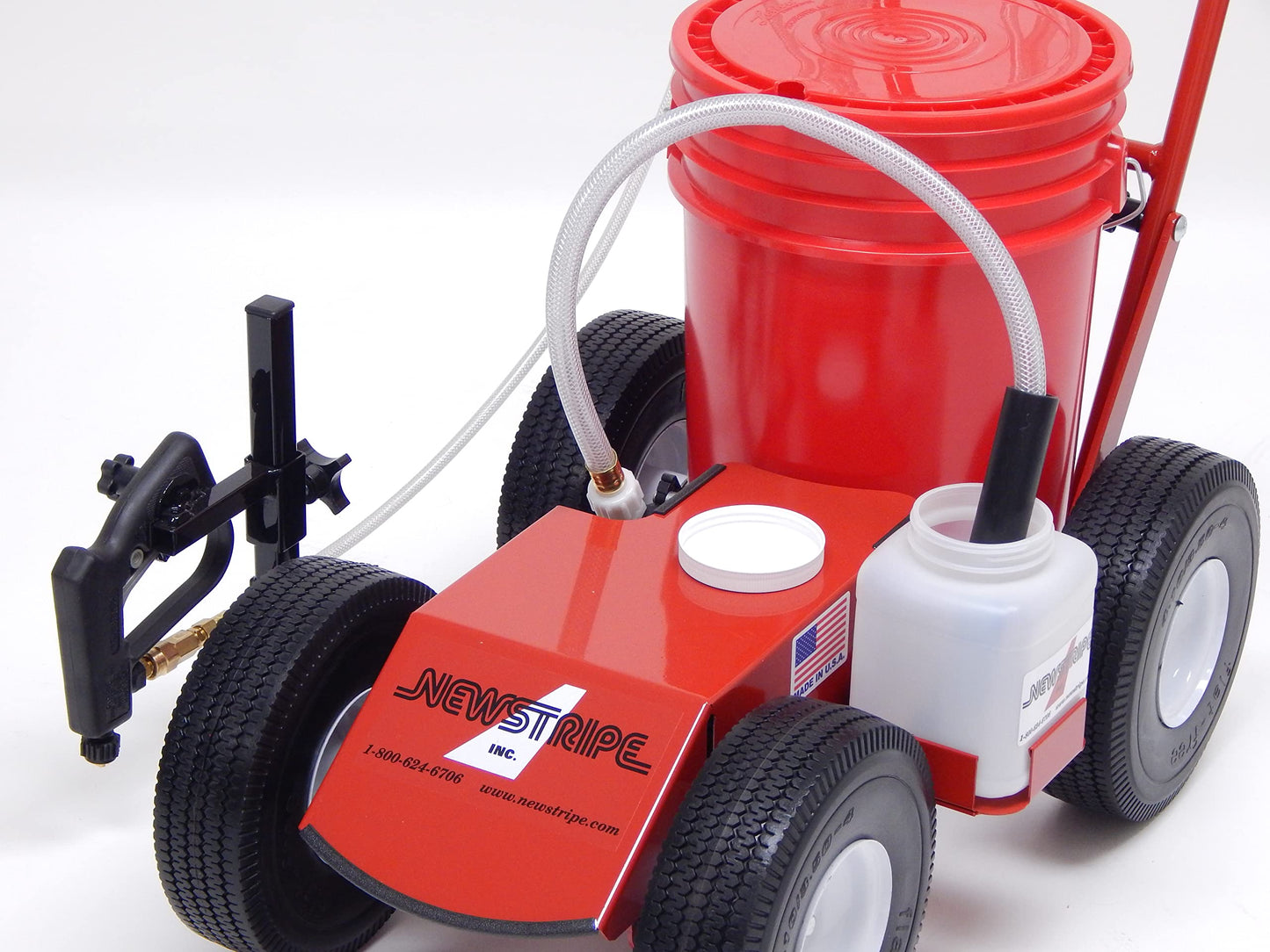 Newstripe EcoLiner Plus Battery Powered Field Striper (Part# 10004484) Field Use Only | Heavy Duty Diaphragm Pump, Detachable Spray, 1 Gallon Cleaning Tank, 12V Battery | 2 Year Warranty | Made in USA
