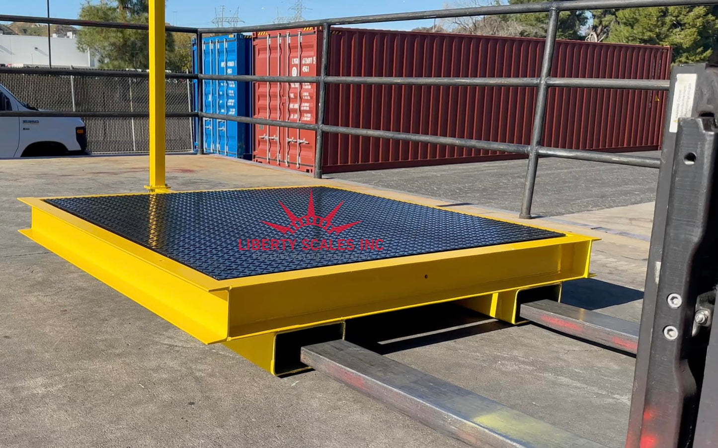 Liberty LS-800-PPF Industrial Portable 2' x 2' Pit Frame for 24" x 24" Floor Scales with Forklift Channel Easy Access
