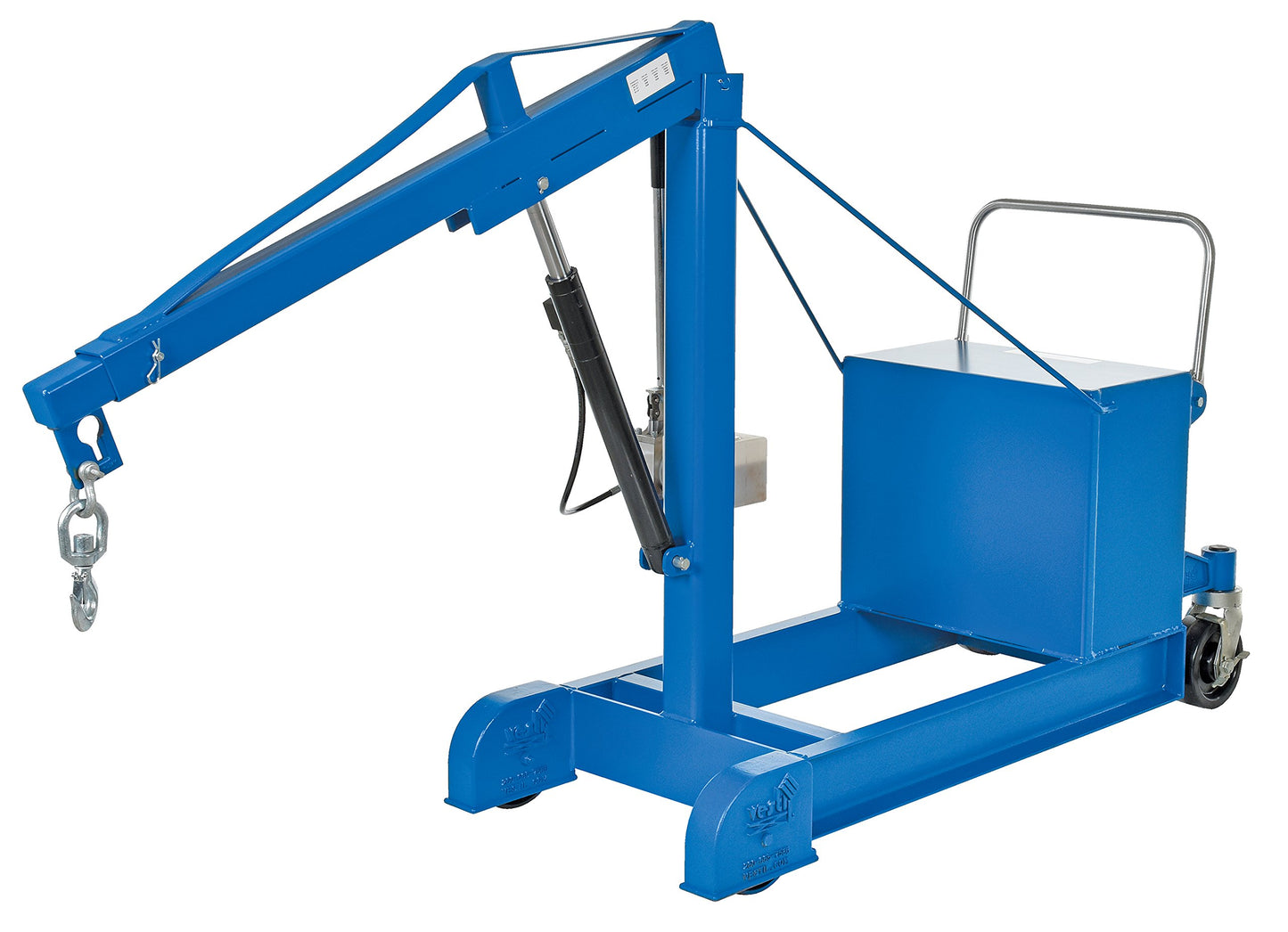 Vestil CBFC-500 Steel Counter Balance Floor Crane 500 Lb. Capacity Blue