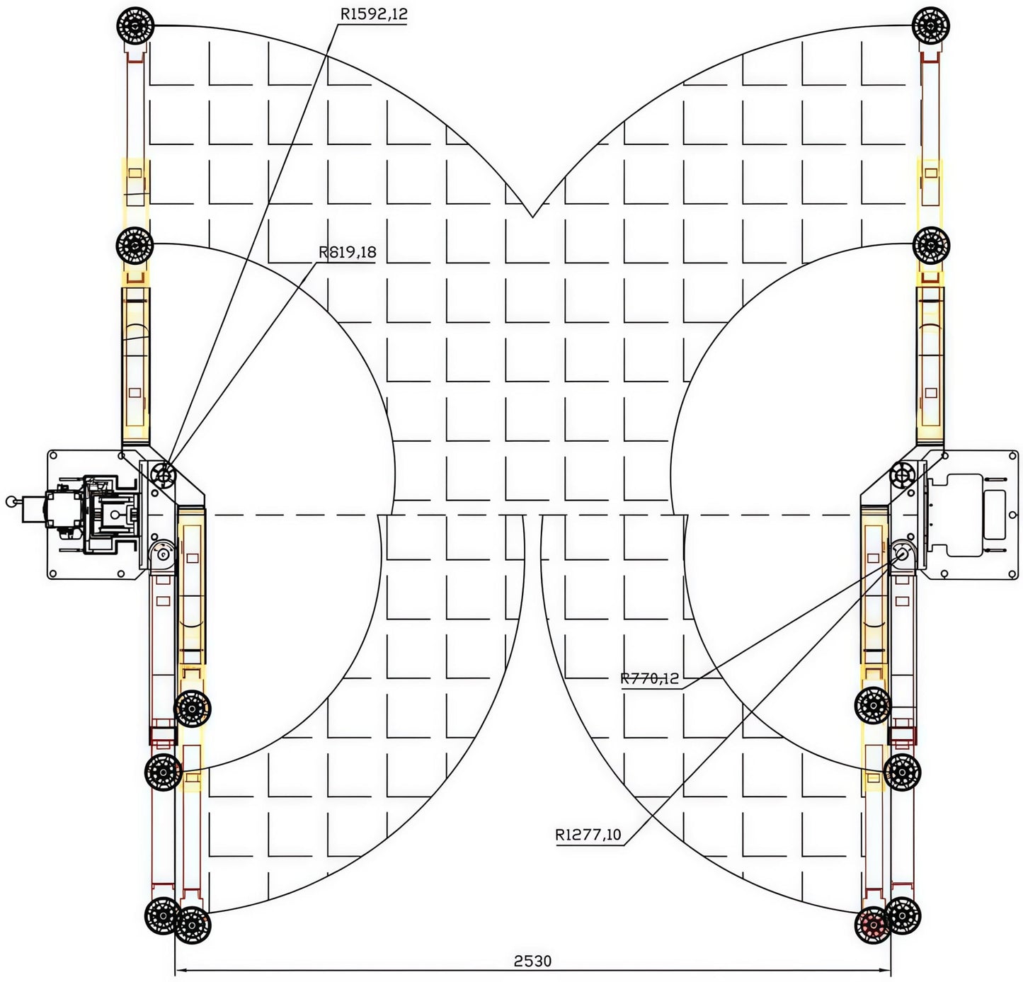 11000 Lbs 2 Post Lift Single Point Lock Release Direct Drive (no Chain) Car Lift with Asymmetry 3+2 Arm with 3.0HP Bucher Pump KT-AS110D Auto Lift Two Post Lift