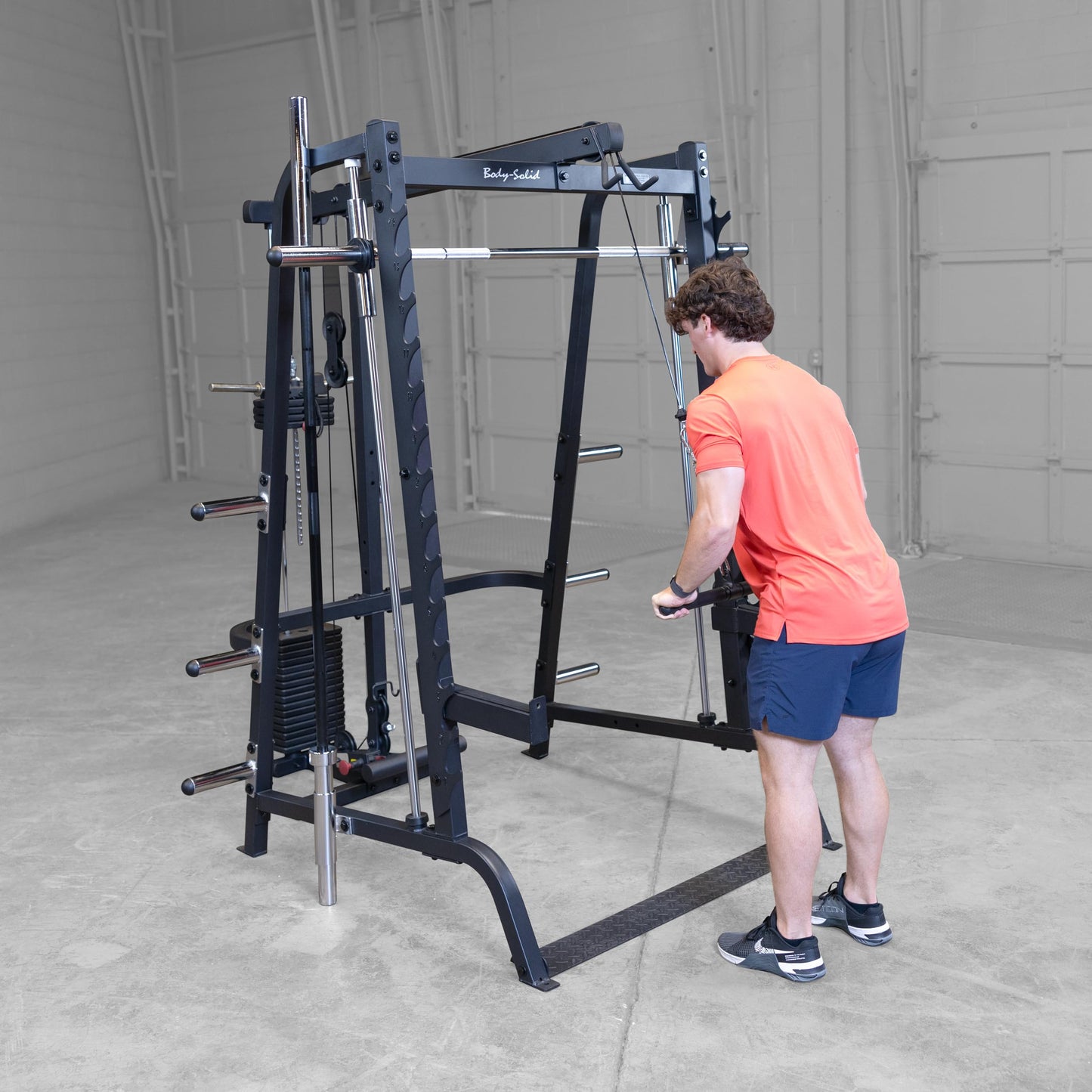 Body Solid (GLA348BS) Series 7 Smith Machine LAT Attachment, Only Compatible with Body-Solid GS348B Series 7 Smith Machine