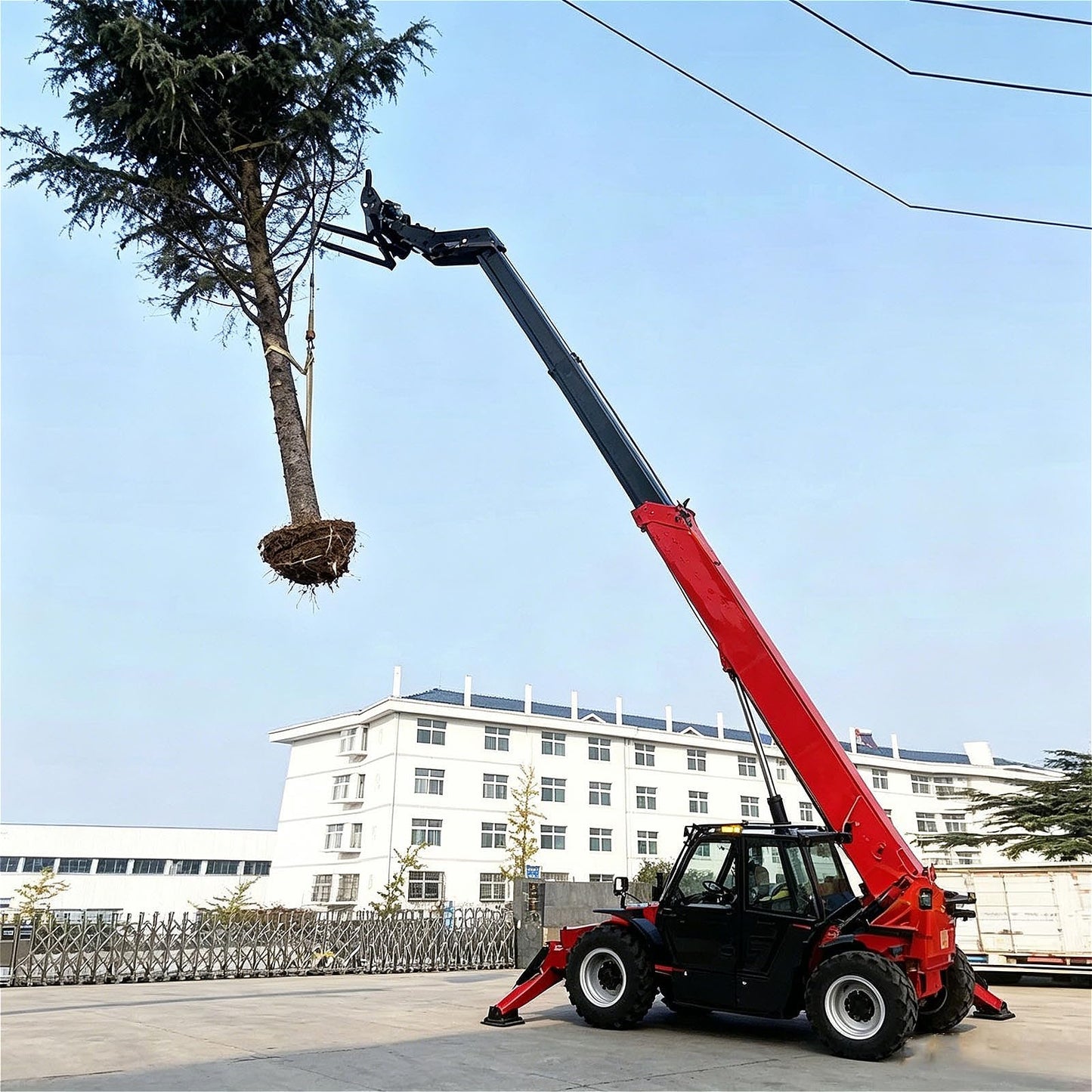 1–5 Ton Telescopic Forklift Telehandler – 4x4 Rough Terrain Extendable Boom Loader with 4–10m Reach for Farm, Warehouse & Construction