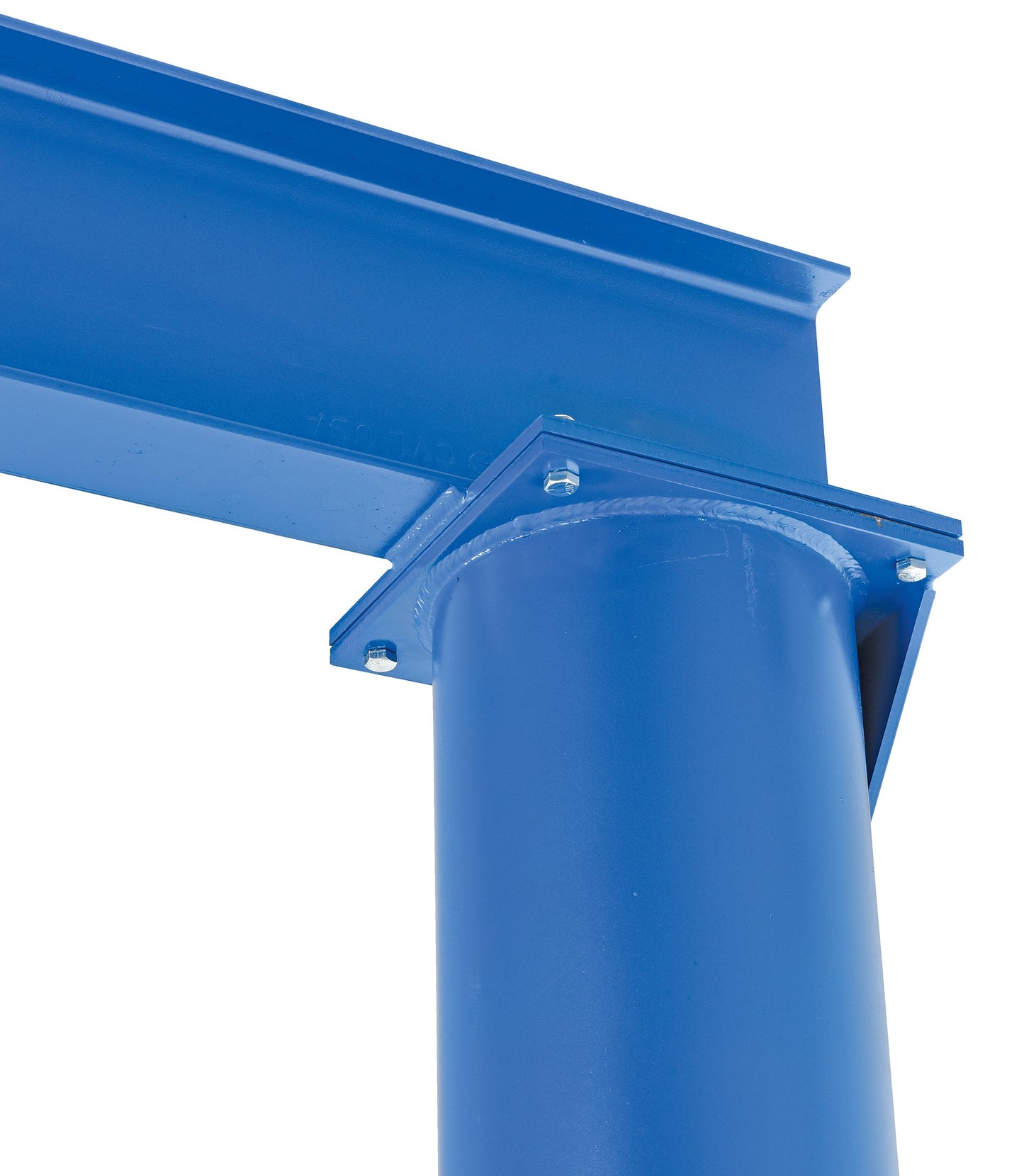 Vestil JIB-FM-20 Steel Floor Mounted Jib 80 in. I-Beam 2000 Lb. Capacity Blue