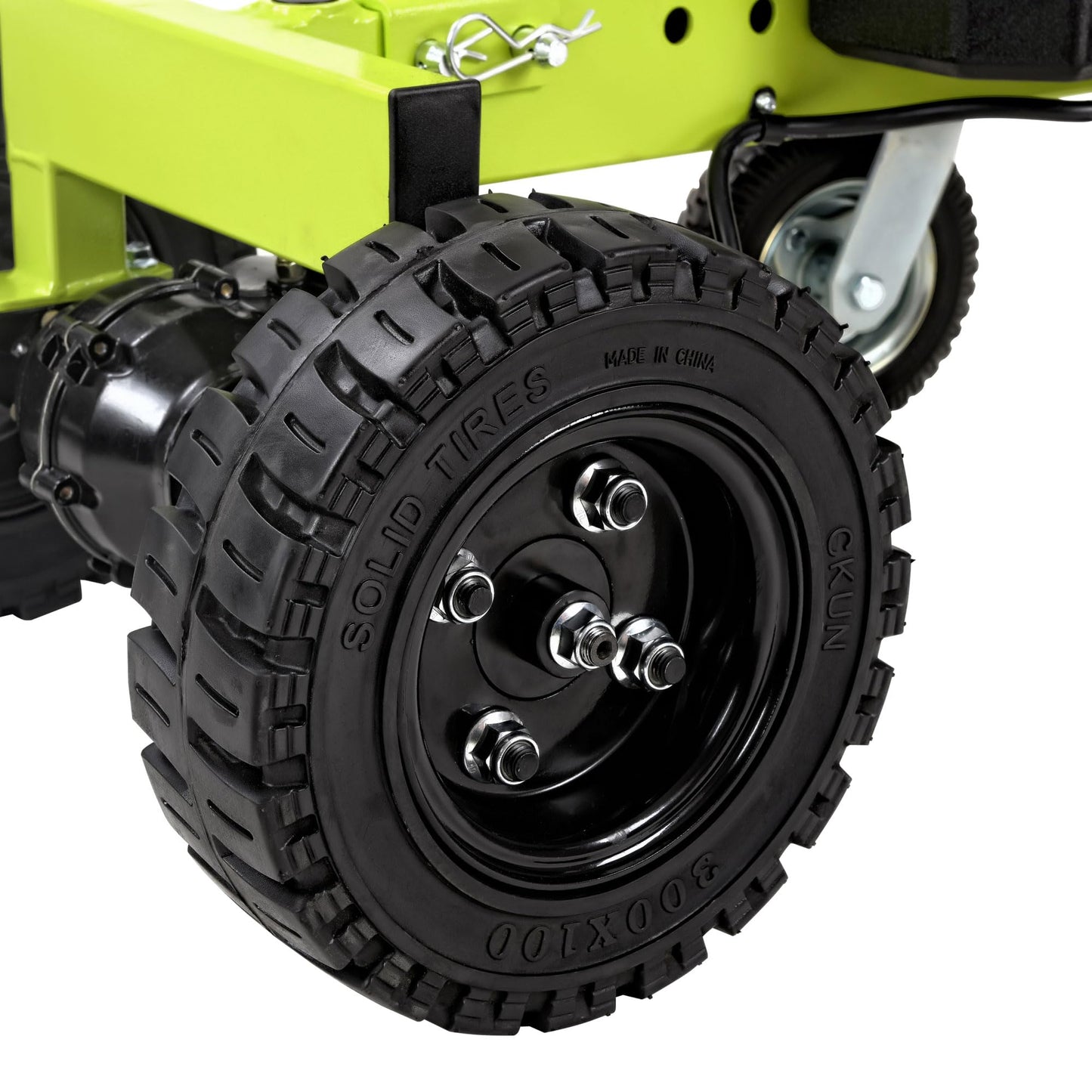 Tow Tuff Electric Trailer Dolly, 24V 800W Motor with Adjustable Hitch Height, 4-Wheel Design for Boat, Cargo, and Utility Trailers, 4500 Lb Cap, Green