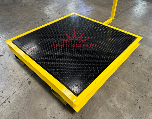 Liberty LS-800-PPF Industrial Portable 4' x 5' Pit Frame for 48" x 60" Floor Scales with Forklift Channel Easy Access