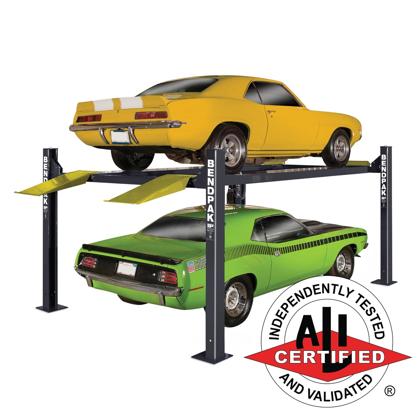 BendPak HD-9XL - 9000lb Capacity Four Post Car/Vehicle/Auto Lift - Standard Width/Extended Length - Shop/Garage/Mechanic Use - (220V)