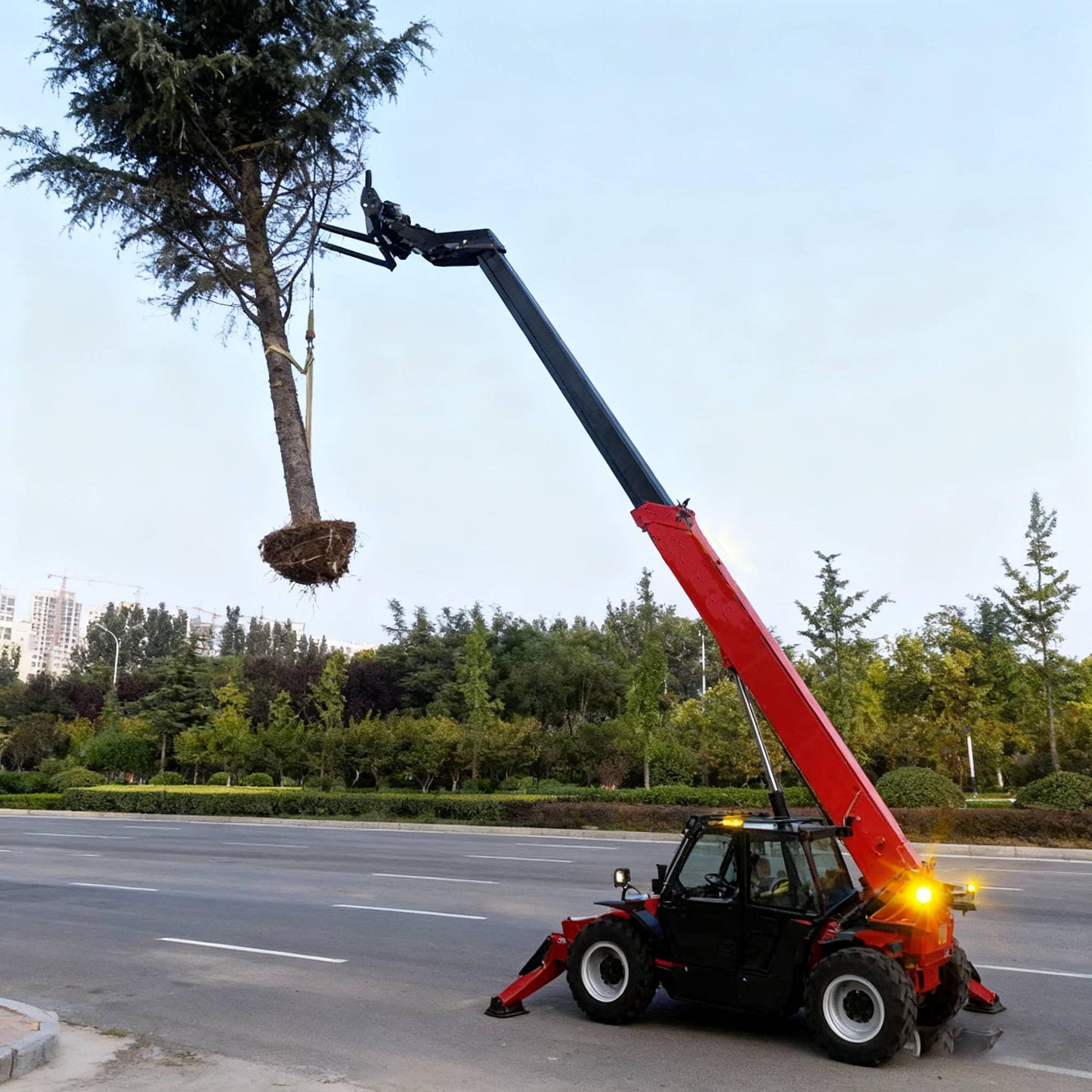 1–5 Ton Telescopic Forklift Telehandler – Extendable Boom Loader for Farm, Warehouse & Construction Lifting