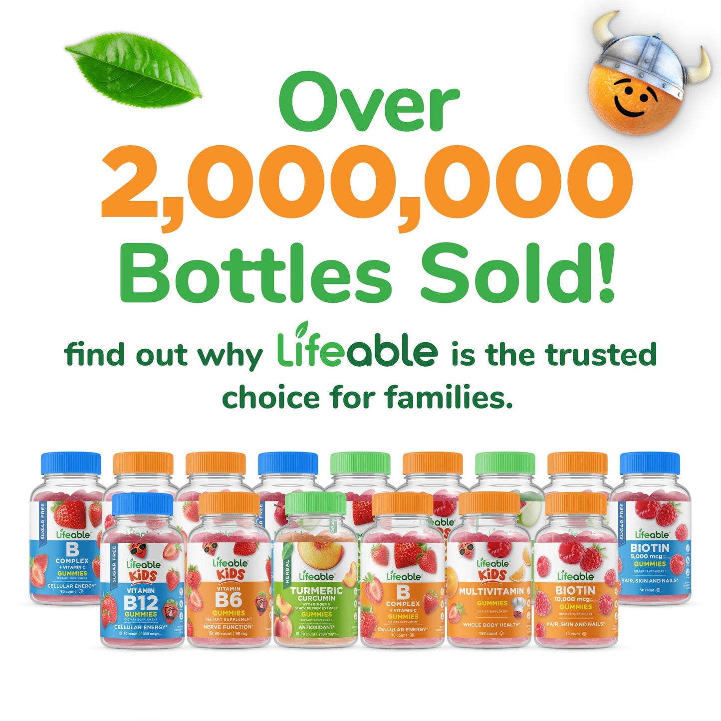 Lifeable Kids Biotin Gummies | 5,000mcg | Great Tasting Natural Flavor Biotin Supplement | Vegan Non GMO Hair Gummies | for Hair Skin and Nails | 90 Gummies