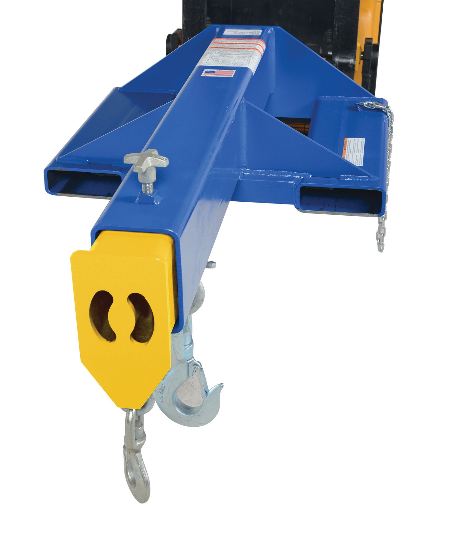 Vestil LMS-EBT-46-8 Steel Shorty Telescoping Lift Boom 24 in. Fork Pocket Center 8,000 Lb. Capacity Blue