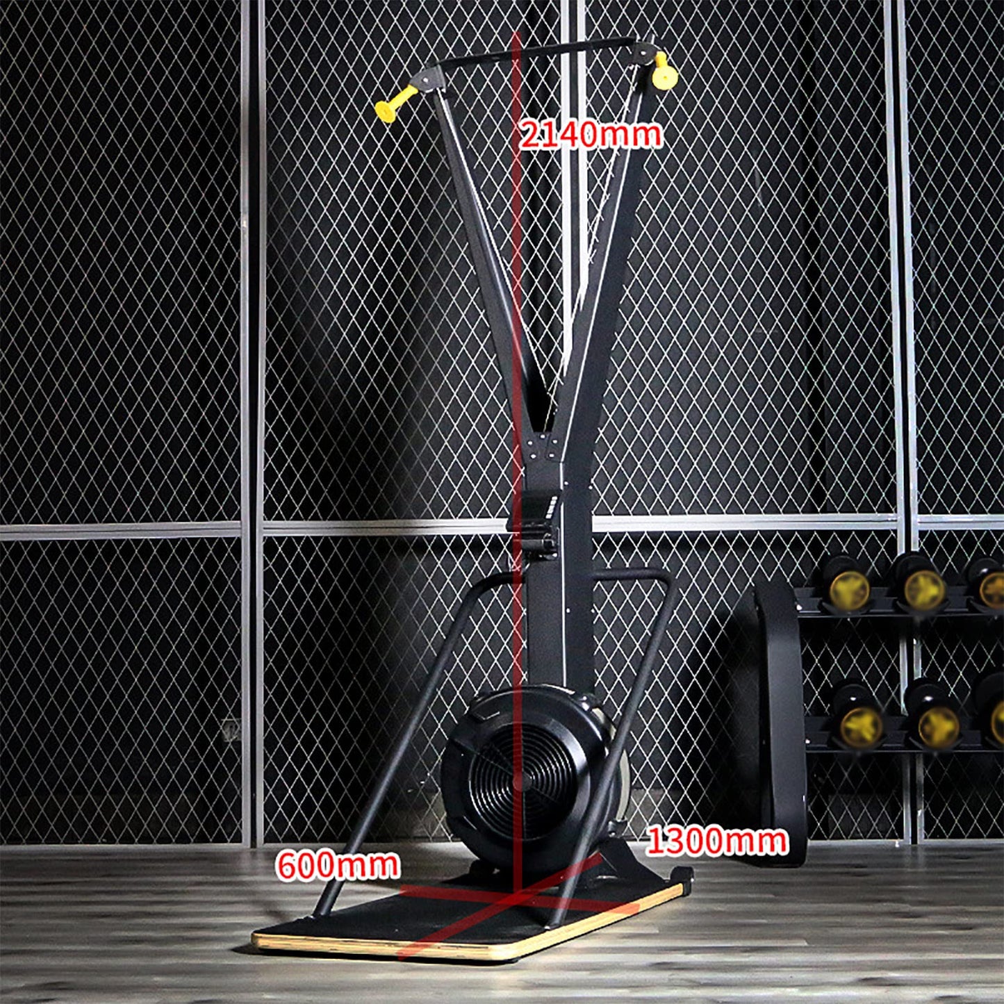 Specialized Ski Exercise Machine, Cross Trainer with Adjustable Resistance with 10 Levels of Resistance, Real-time Monitoring of Exercise Data, for Indoor Home Skiing Exercise