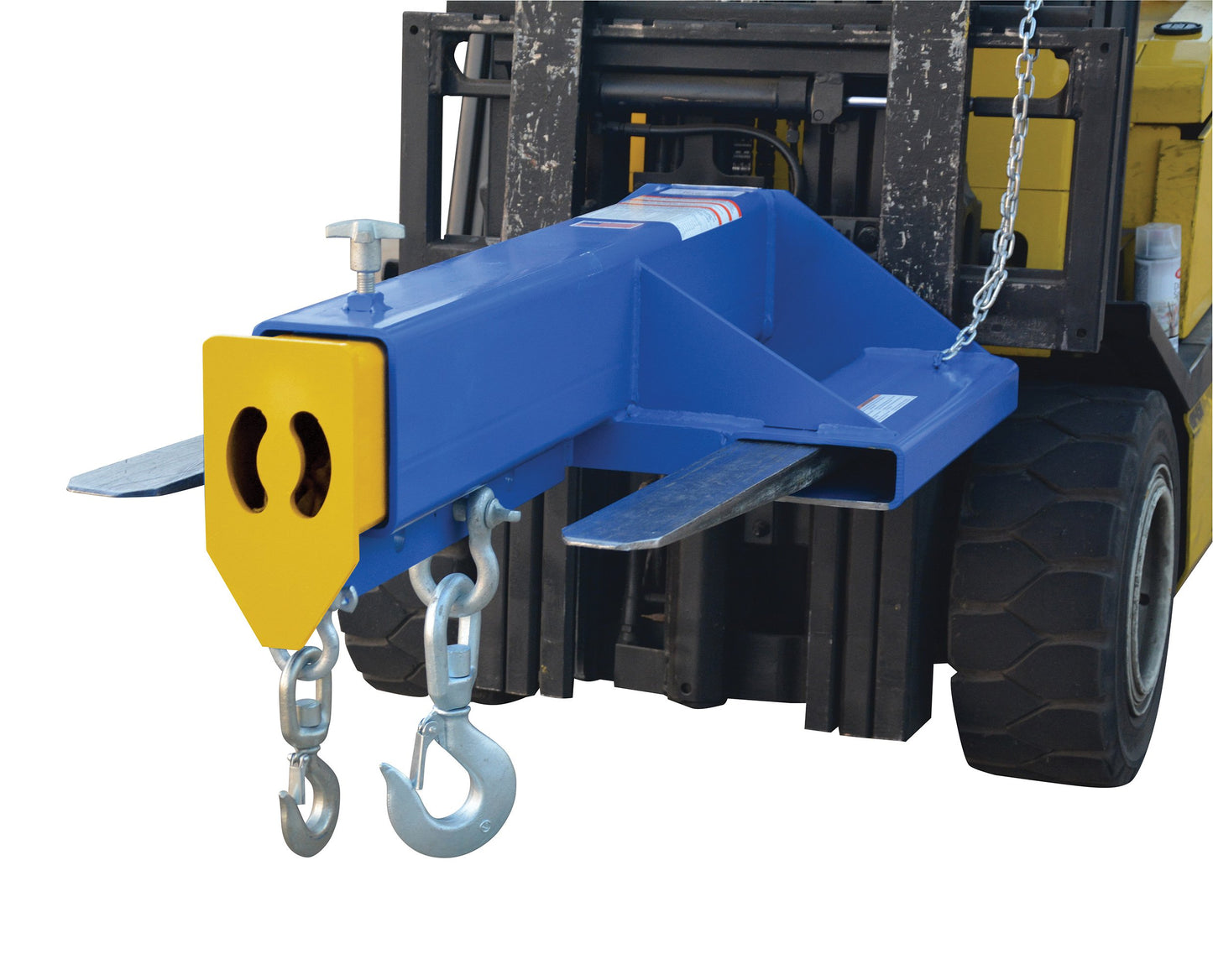 Vestil LMS-EBT-46-8 Steel Shorty Telescoping Lift Boom 24 in. Fork Pocket Center 8,000 Lb. Capacity Blue