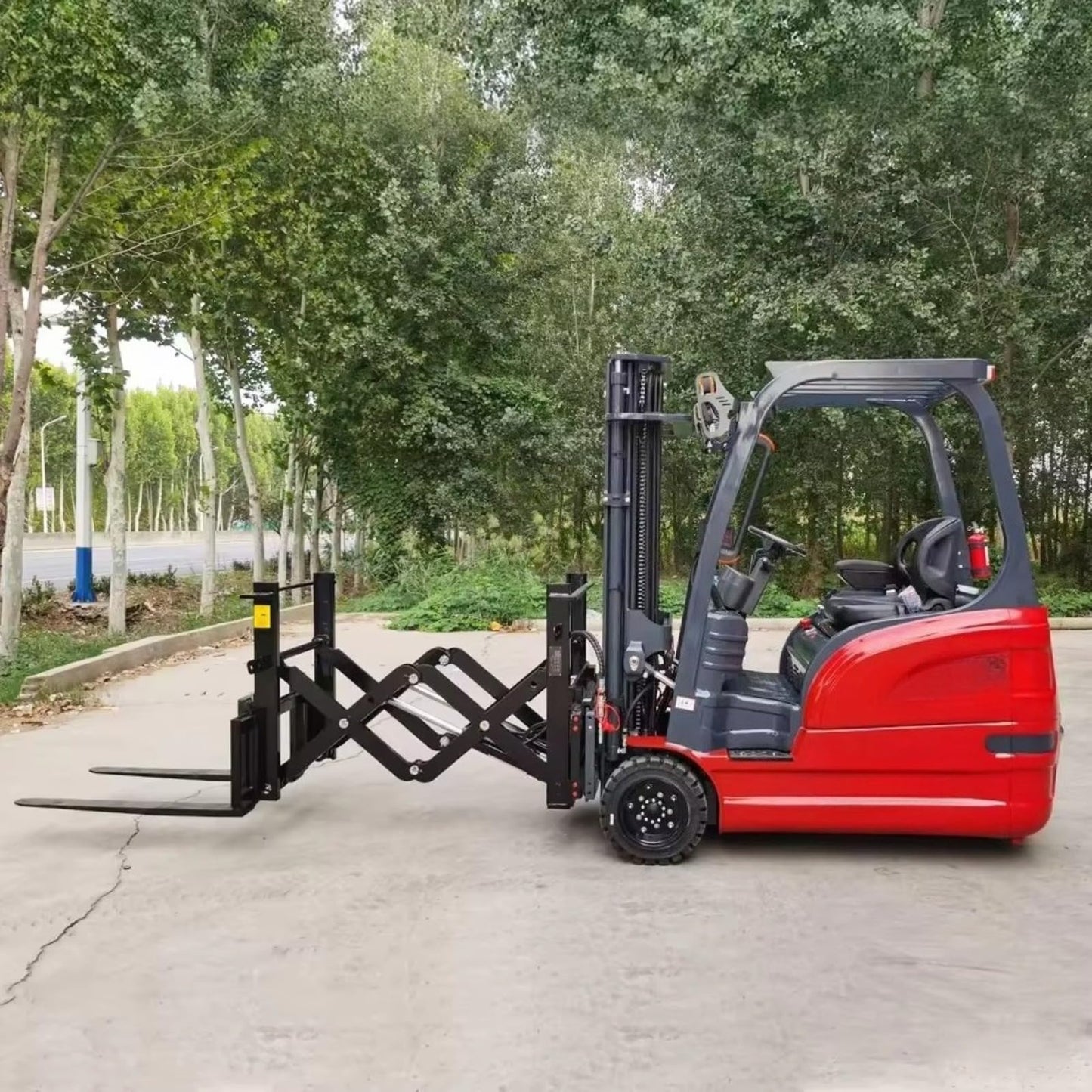 Electric Forklift Pallet Stacker – Battery Powered Material Handling Lift Truck for Warehouse & Industrial Use – 1 to 3 Ton Capacity, Compact Electric Lift for Tight Spaces