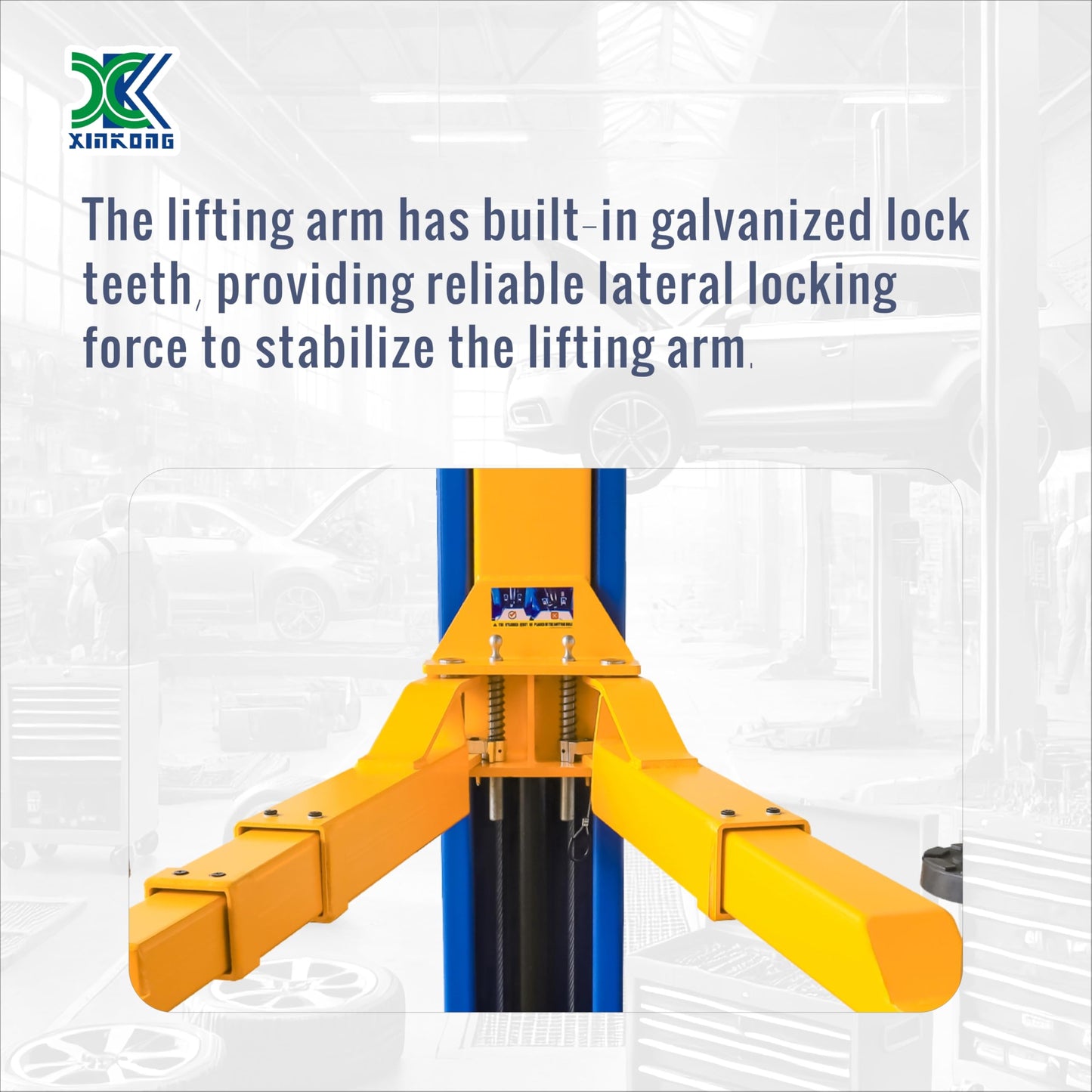 XK-1150 Auto Lift Car Lift 220V Capacity 11500 Lbs 2+3 Enhanced Auxiliary Arm Two Post Truck Hoist with 36 Months Parts Replacement