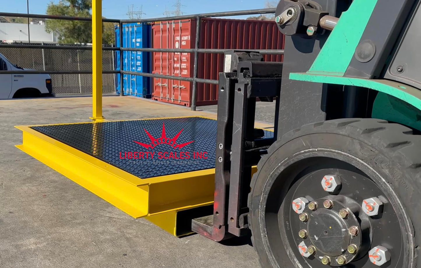 Liberty LS-800-PPF Industrial Portable 3' x 3' Pit Frame for 36" x 36" Floor Scales with Forklift Channel Easy Access