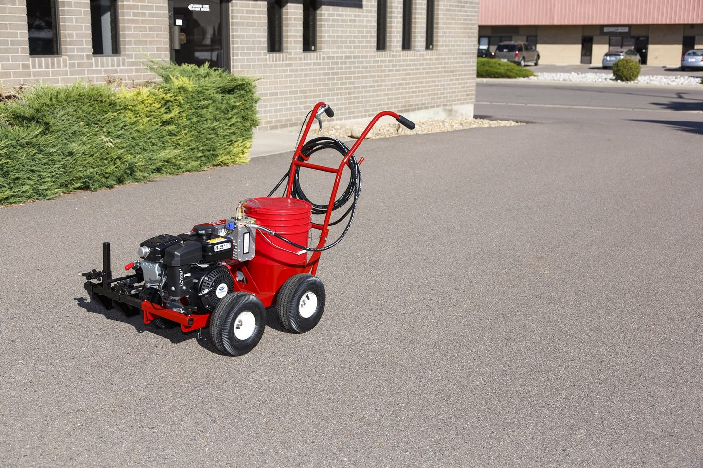 Athletic Field Airless Striping Machine (Model# 4400 Part# 10003566) | Pavement & Warehouse Striping | High Pressure | Light Weight | 3000 PSI Spray Pump | Fix Uneven Athletic Fields | Made in USA