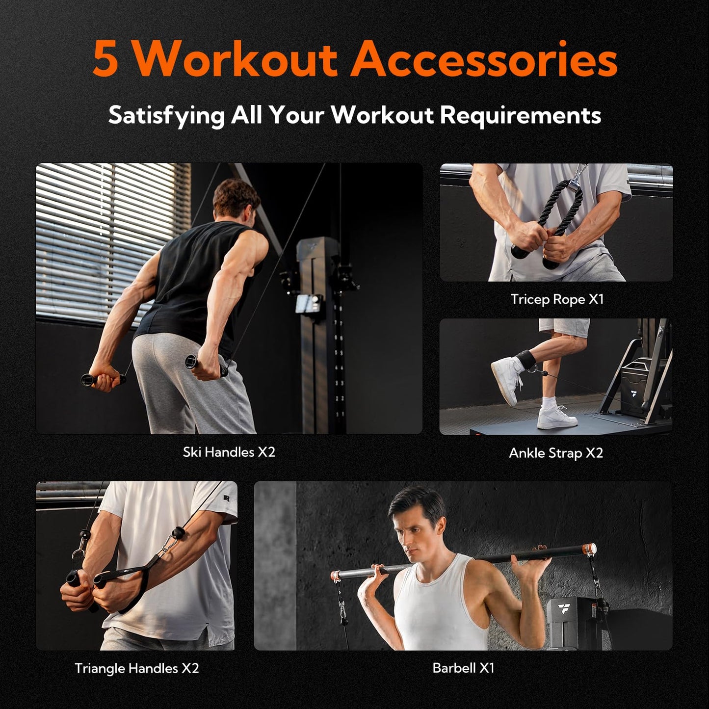 FITTRANSFORMER Titan Smart Home Gym, All-in-One Strength Training and Ski Machine, Digital Weight System for Full Body Workout, Functional Gym Machine, Squat Rack & Ski Machine