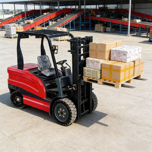 Multi-Directional Reach Truck, 5000lbs Lithium Ion Electric Forklift, Counterbalance Lift Truck, Industrial Material Handling Equipment, Warehouse Stacker Machine