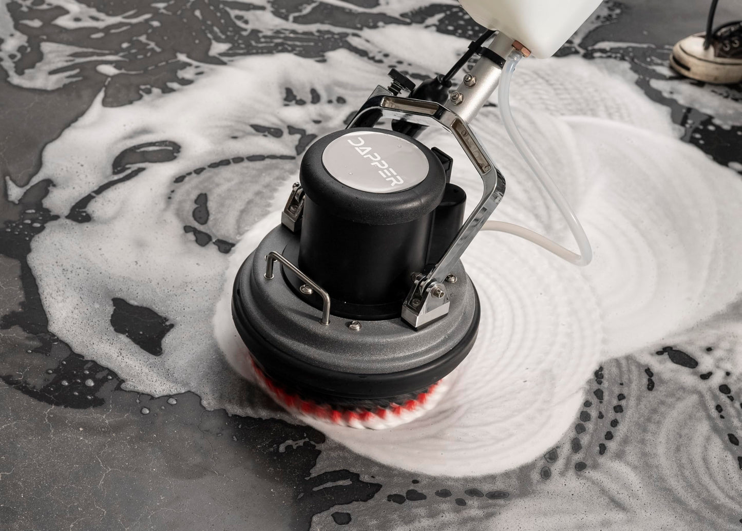 10" Heavy-duty Multi-Functional Floor Buffer Polisher Machine - Clean, Buff, Scrubb and Polish with Ease! Ideal for Carpets Too! Includes Optional Solution Tank, 2 Brushes and 3 Scouring Pads