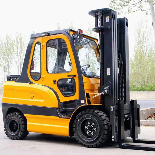 Warehouse Inventory Stacker, 5000lbs Capacity Lithium Ion Electric Forklift, 3-Wheel Counterbalance Reach Truck, Heavy Duty Industrial Material Handling Equipment, Fast Charging AC Motor & Solid Tires