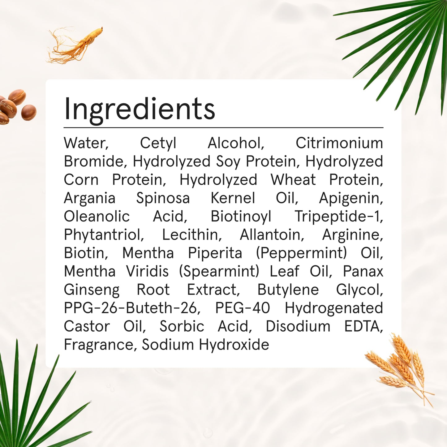 iRESTORE Biotin Hair Conditioner for Damaged Dry Hair - Good for Fine Hair Growth, Volumizing Thickening Conditioner with Ginseng & Argan Oil to Moisturize, Pair With Hair Loss Shampoo