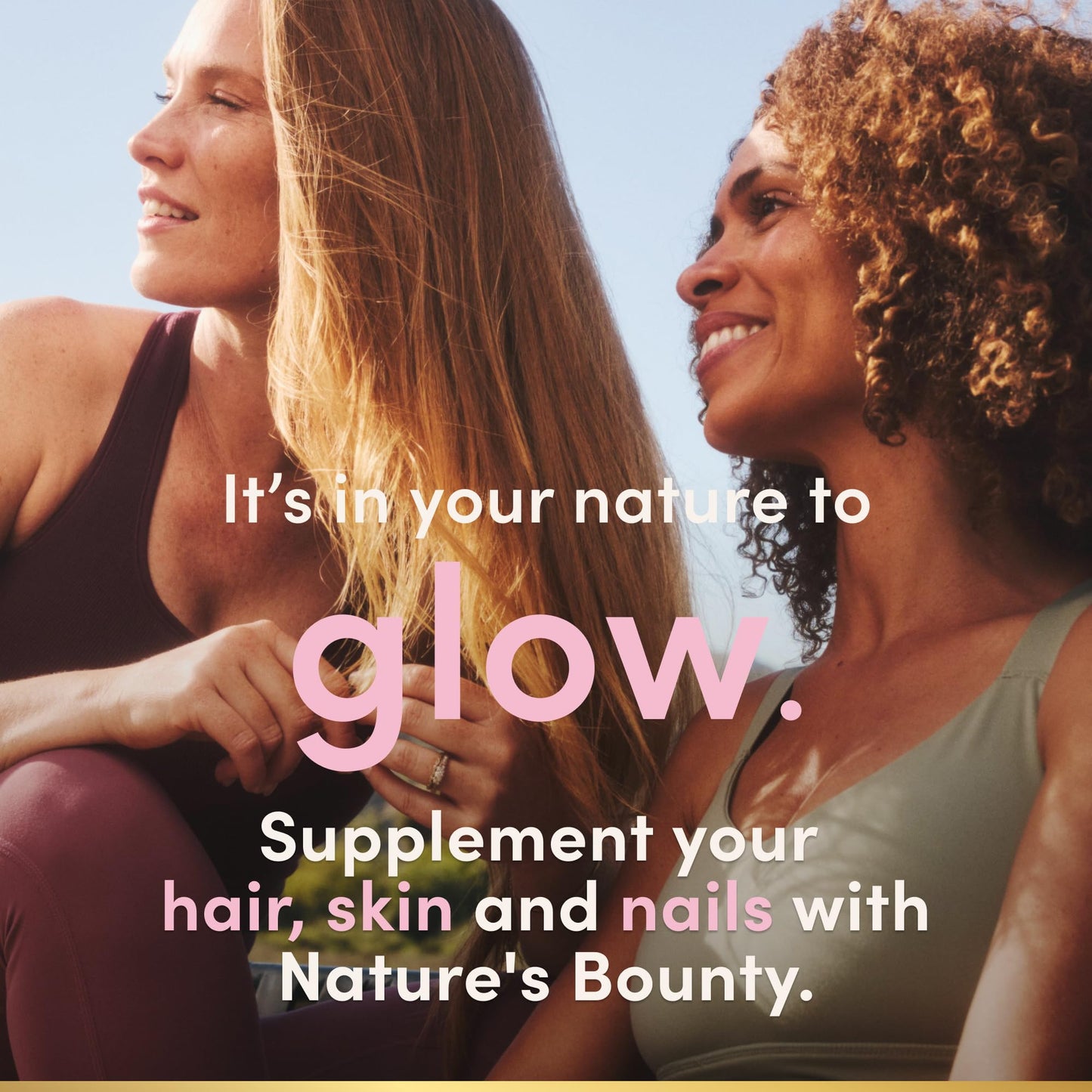 Nature's Bounty Optimal Solutions Hair, Skin and Nails Gummies with Biotin, 2500 mcg, Strawberry Flavored, 200 Count, 100 Total Servings