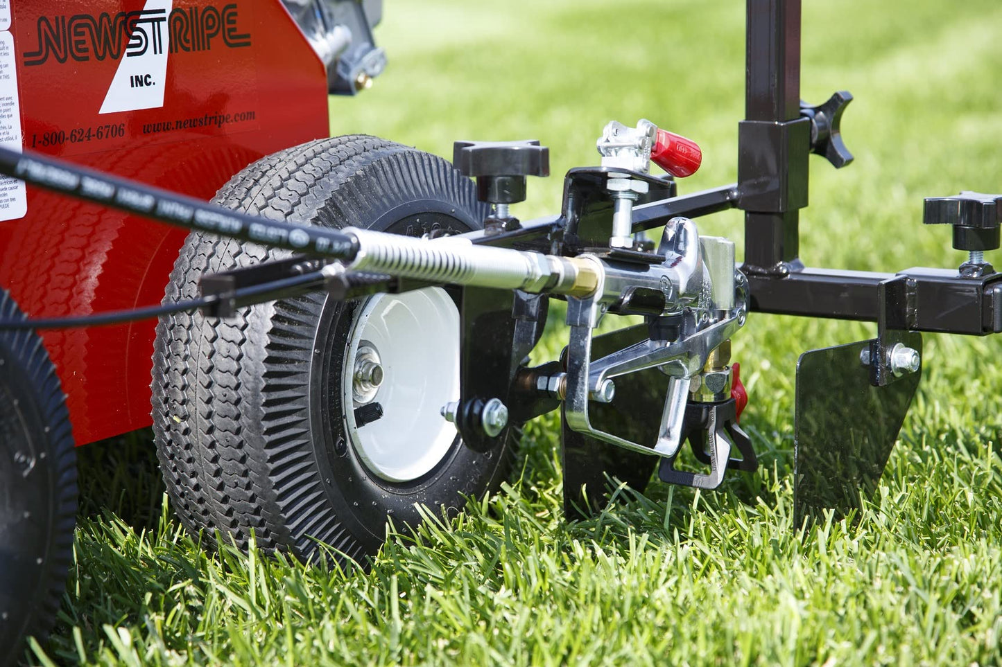 Athletic Field Airless Striping Machine (Model# 4400 Part# 10003566) | Pavement & Warehouse Striping | High Pressure | Light Weight | 3000 PSI Spray Pump | Fix Uneven Athletic Fields | Made in USA