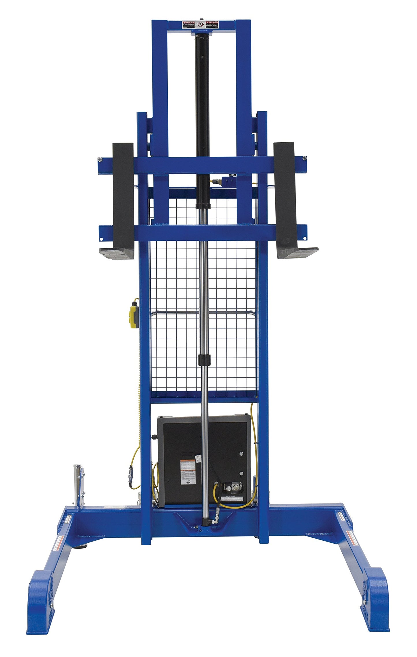 Vestil PMPS-60-DC Steel Pallet Master/Server Stacker 12 Volt DC Powered 60 In. Raised Height 4,000 Lb. Capacity Blue