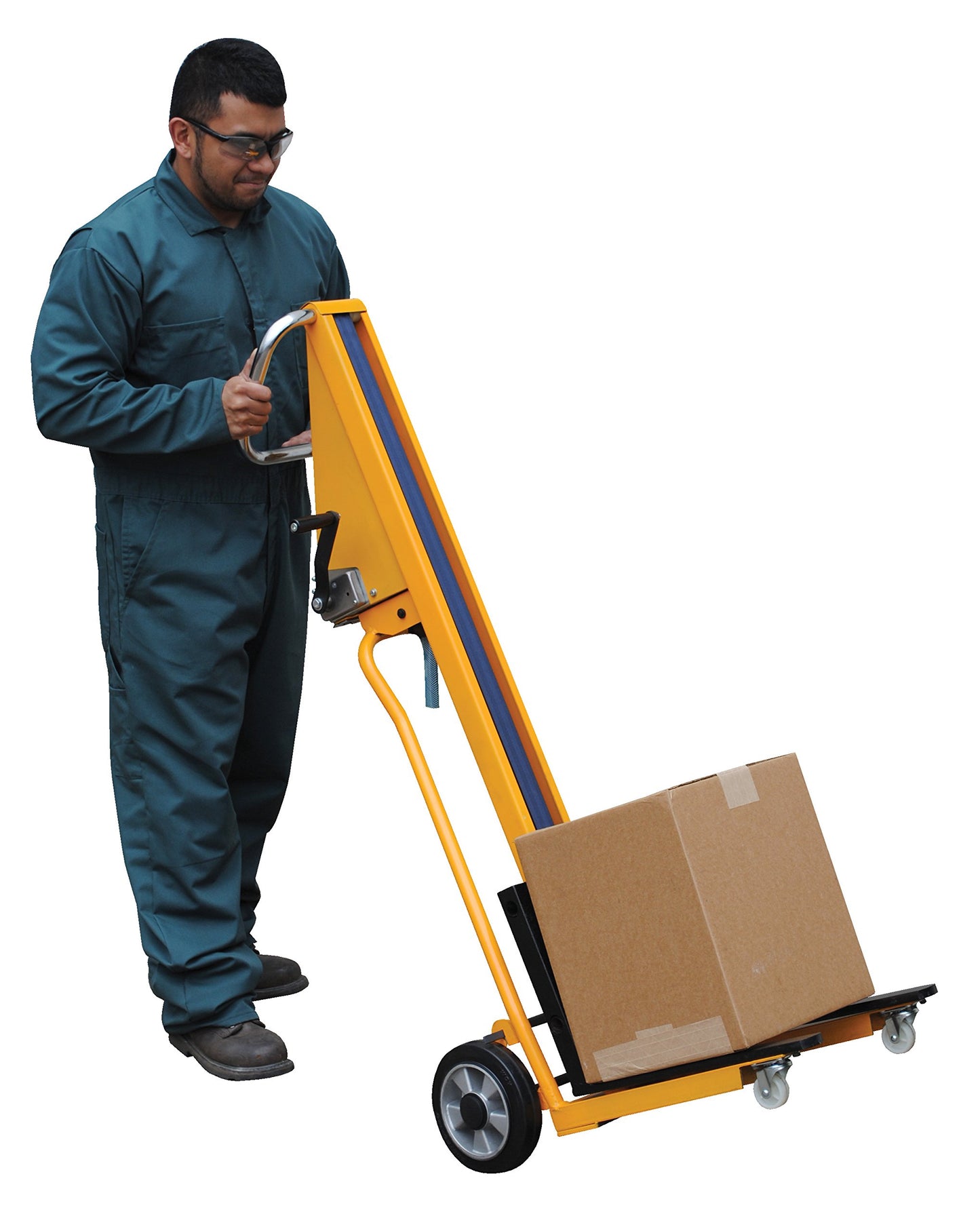 Vestil HWL-260 Steel Portable Mini Stacker 260 Lb. Capacity Yellow/Black
