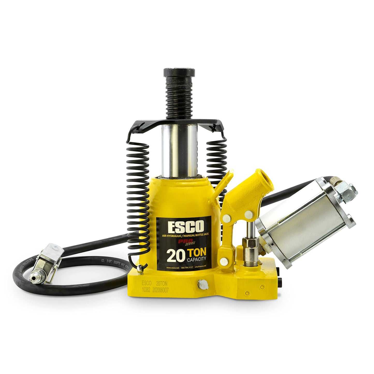Pro Series 20 Ton Shorty Air Hydraulic Bottle Jack
