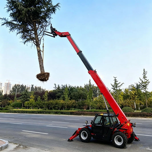 4x4 Rough Terrain Telescopic Forklift – Heavy-Duty 4–10m Reach Telehandler for Outdoor Construction & Material Handling