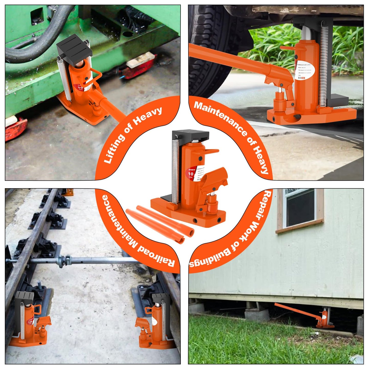 YATOINTO Toe Jack 5 Ton/10 Ton, Hydraulic Jack, Floor Jack Seal Kit for Construction Landscaping Farm Projects