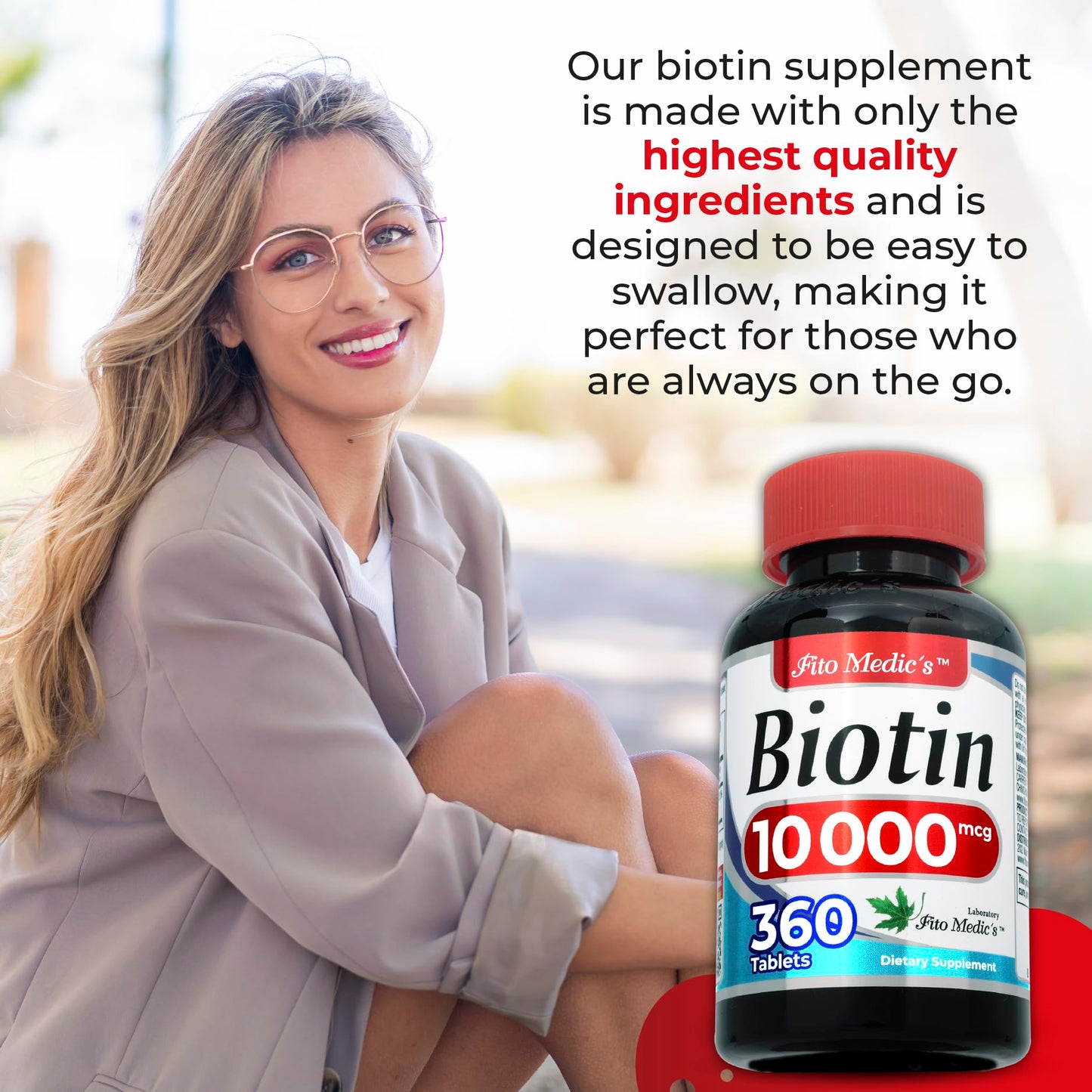 FITO MEDIC'S Lab | biotin |360 tab | biotin Supplement.