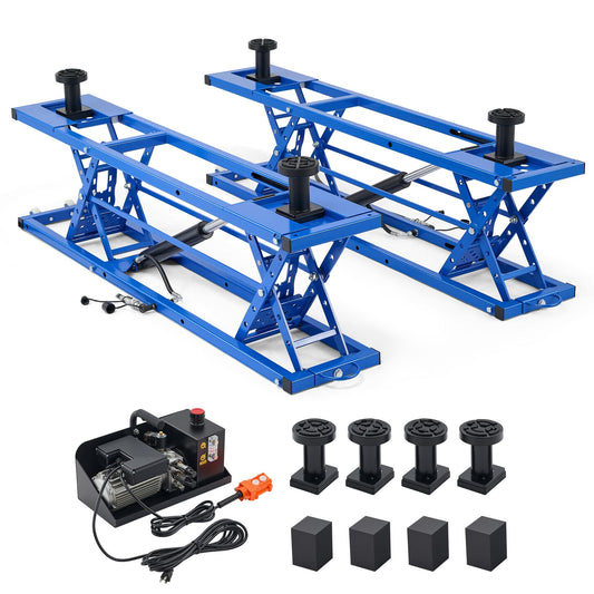 Orion Motor Tech Portable Car Lift with 7000lb Capacity, Heavy-Duty Adjustable Car Jack (26.8 in Max Height) for Sedan, Pickup Truck & SUV with Auto Lock Extension Plates