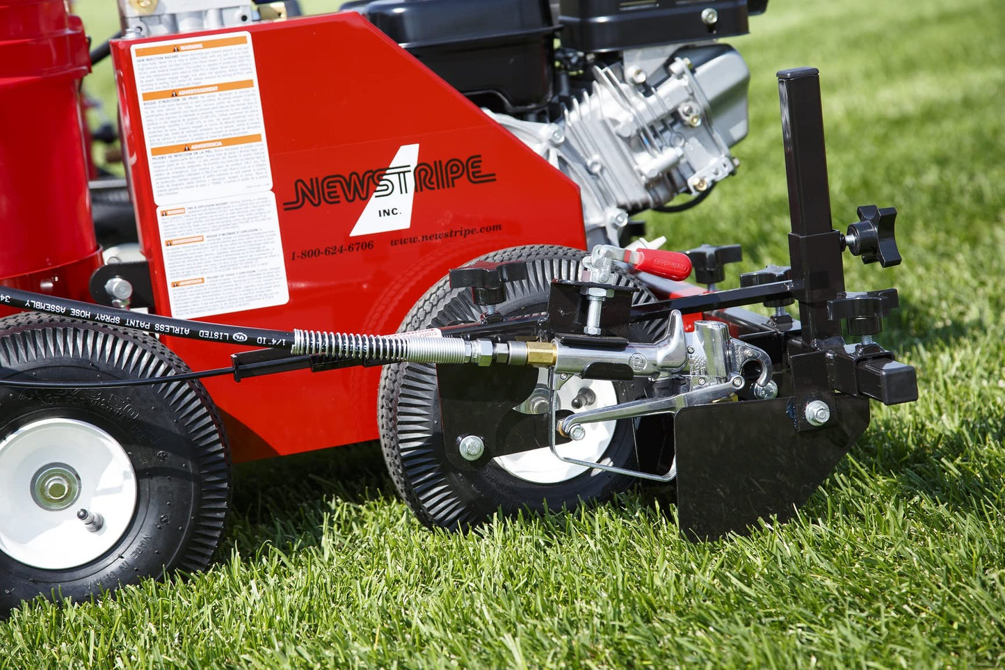 Athletic Field Airless Striping Machine (Model# 4400 Part# 10003566) | Pavement & Warehouse Striping | High Pressure | Light Weight | 3000 PSI Spray Pump | Fix Uneven Athletic Fields | Made in USA