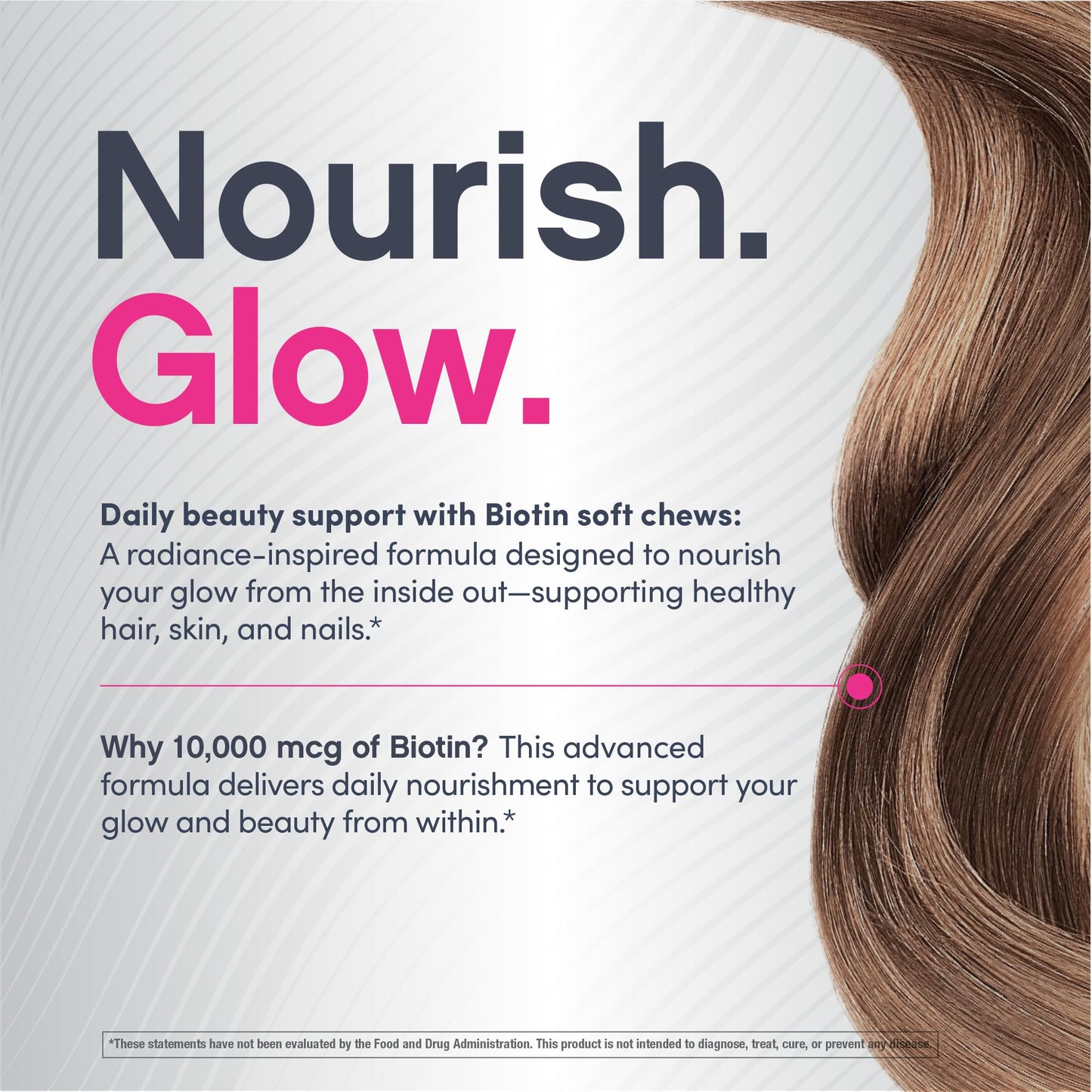 NeoCell Biotin Beauty Soft Chews | 30 Chewables | 10000mcg | Hair, Skin & Nails | Acai Berry Flavor