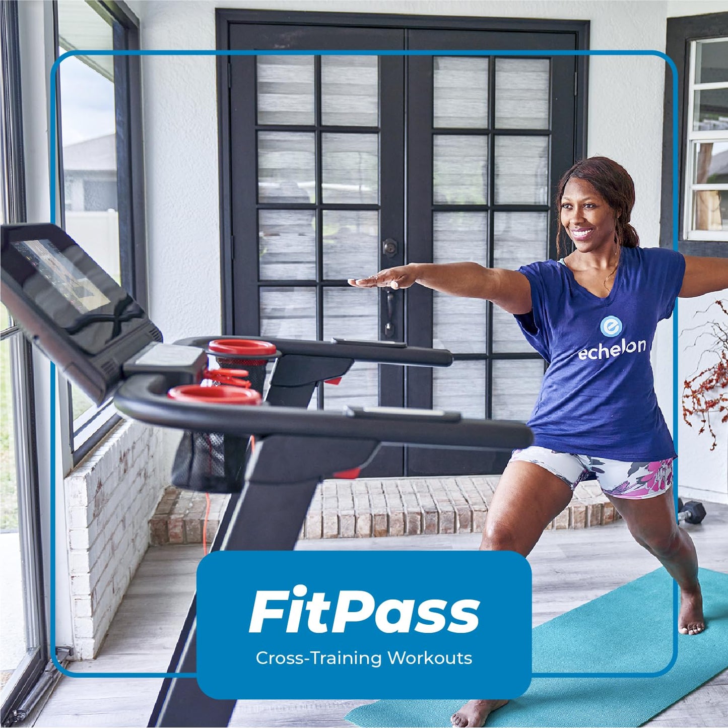Echelon Treadmill, Smart Foldable, Cushioned Deck, Bluetooth, Workout Programs, Easy Storage, Great Home Workout, + 30-Day Free Membership