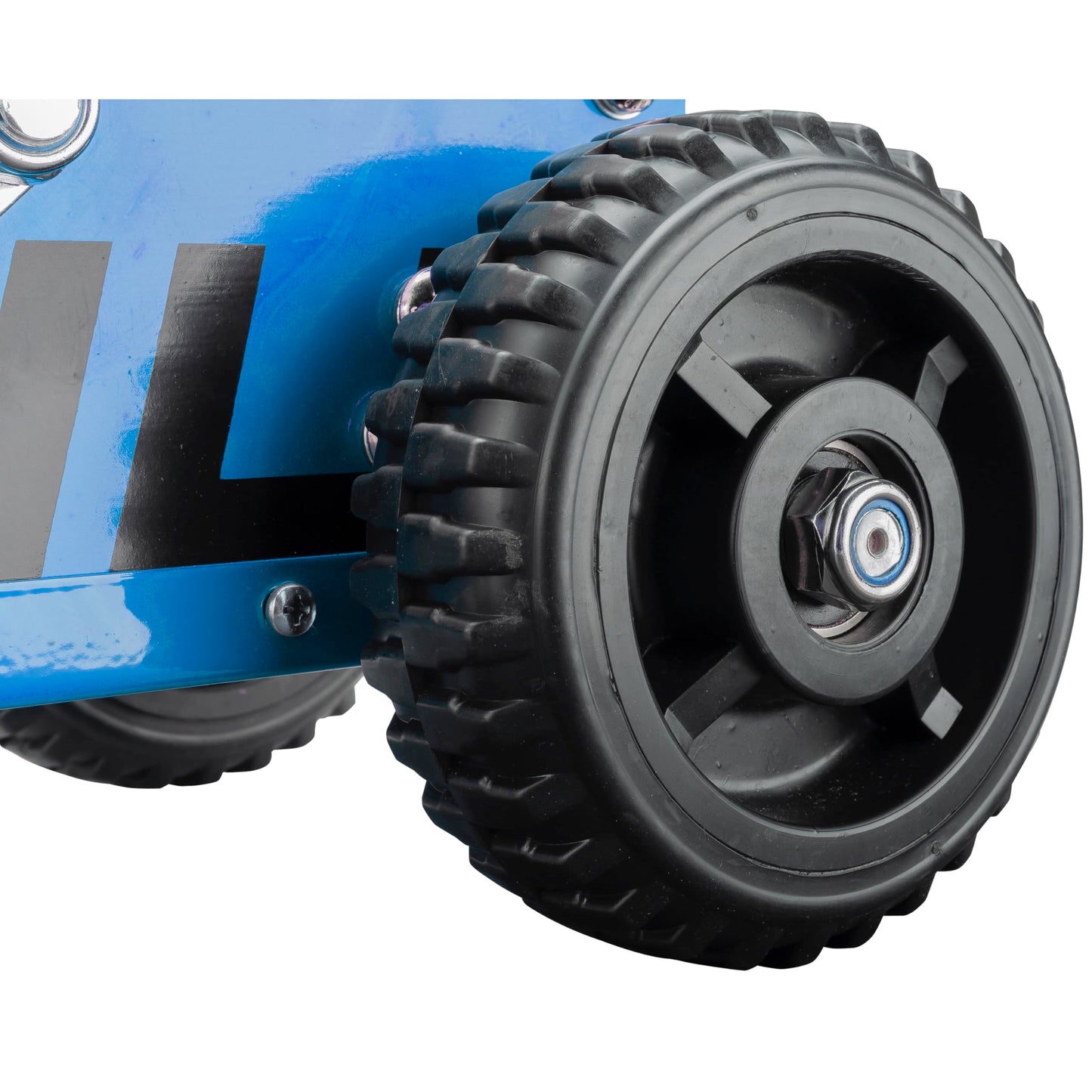 Powerbuilt 1.5 Ton Big Wheel Off Road Jack, Vehicle Lift for Trucks, SUVs, ATVs Offroad Vehicles, Oversized Wheels for Rugged Terrain, 3000 LB Capacity, Blue 620625ECE