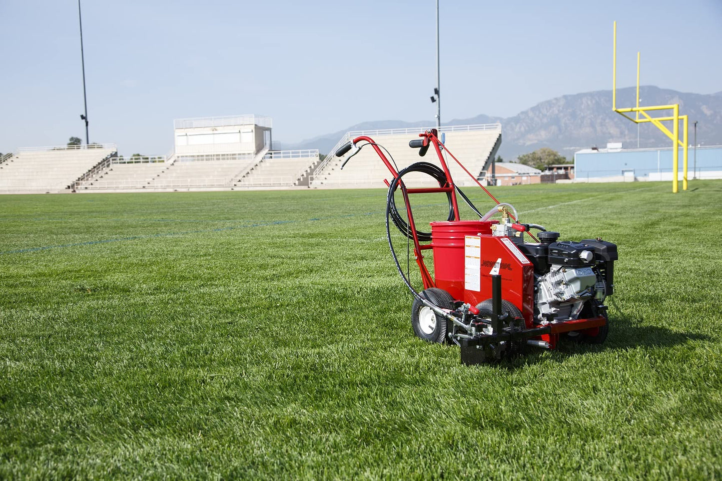 Athletic Field Airless Striping Machine (Model# 4400 Part# 10003566) | Pavement & Warehouse Striping | High Pressure | Light Weight | 3000 PSI Spray Pump | Fix Uneven Athletic Fields | Made in USA