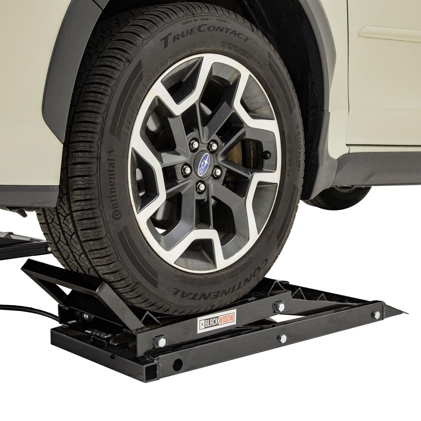 Black Widow Car Ramps for Oil Change, 3,000 lb GAWR, Hydraulic, Adjustable 6"–15.5", Underbody Access, Pair