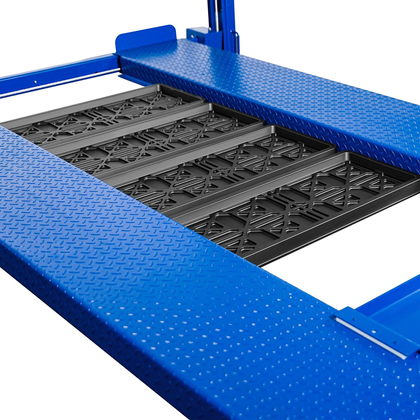 WEIZE 8500LBS 4 Post Vehicle Lift with Moving Casters, 110V/60Hz 1.5 HP Motor, Single Point Release, 71'' Max Lifting Height Portable 4 Post Auto Car Lift for Home Garage, Auto Shop, Vehicle Parking