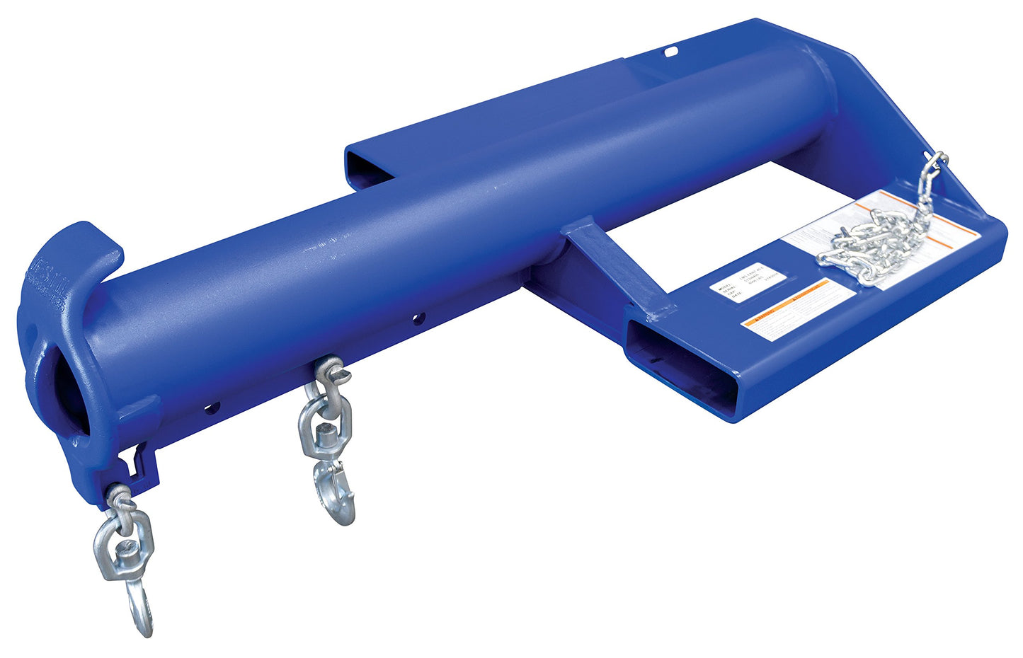 Vestil LMS-EBNT-40-6 Steel Shorty Non Telescoping Lift Boom 24 In. Fork Pocket Center 6,000 Lb. Capacity Blue