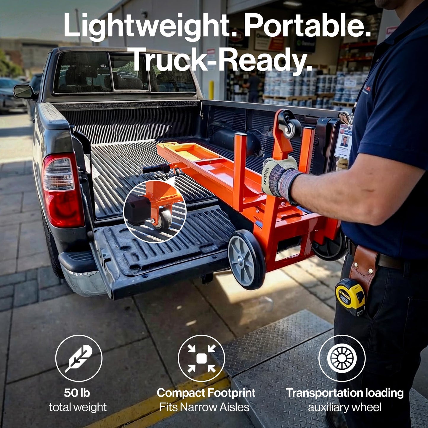 Superhandy Electric Pail Lift Hand Truck, 220 Lb Capacity for 5-Gallon Buckets, 48V 2Ah Battery Powered Lifter, Lightweight Portable Design, Quiet & Efficient Motor for Easy Loading