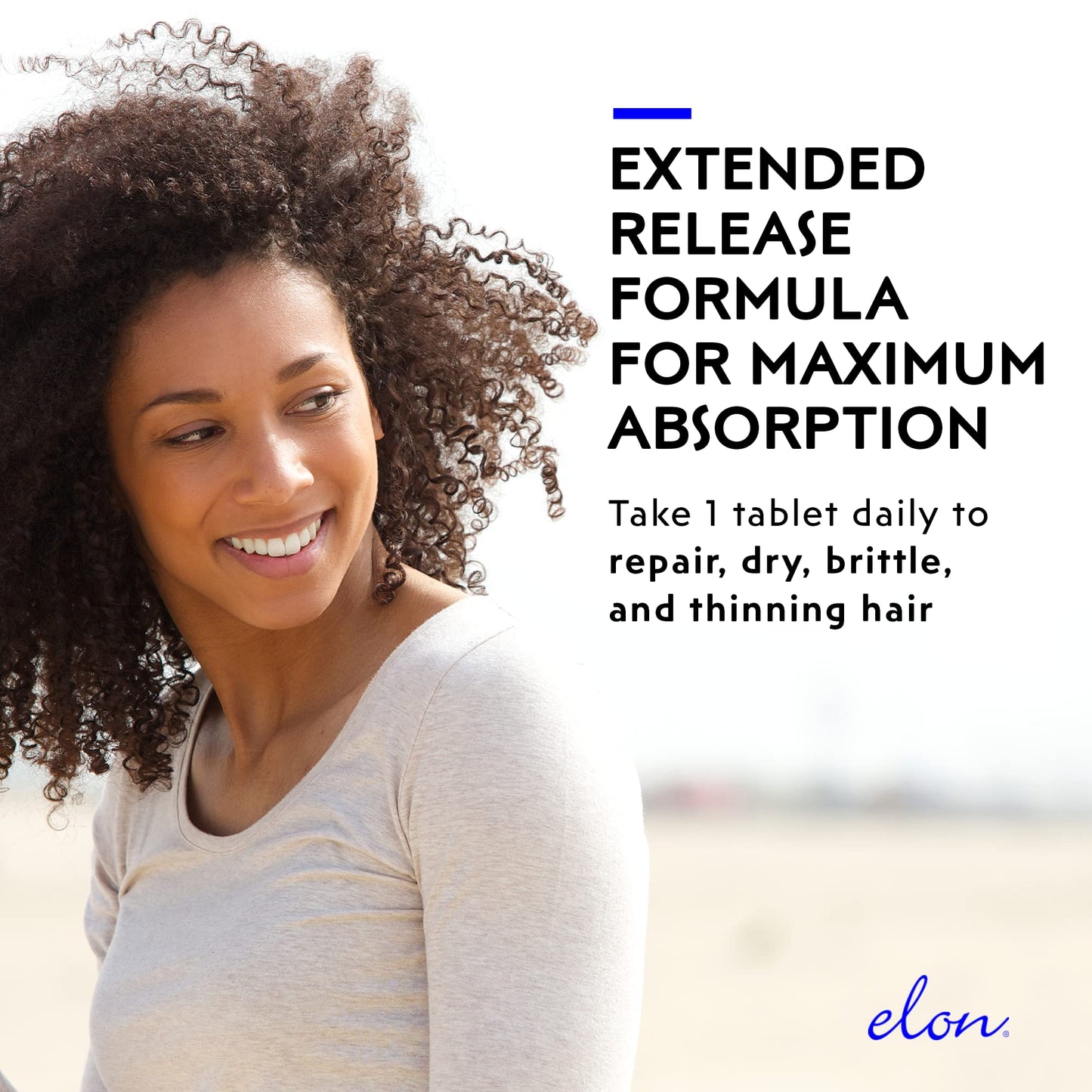 Elon Matrix 5000 - Biotin 5000mcg Vitamins for Hair Growth w/Extended Release - Promotes Healthy & Strong Hair - Pack of 2 (120 Day Supply)
