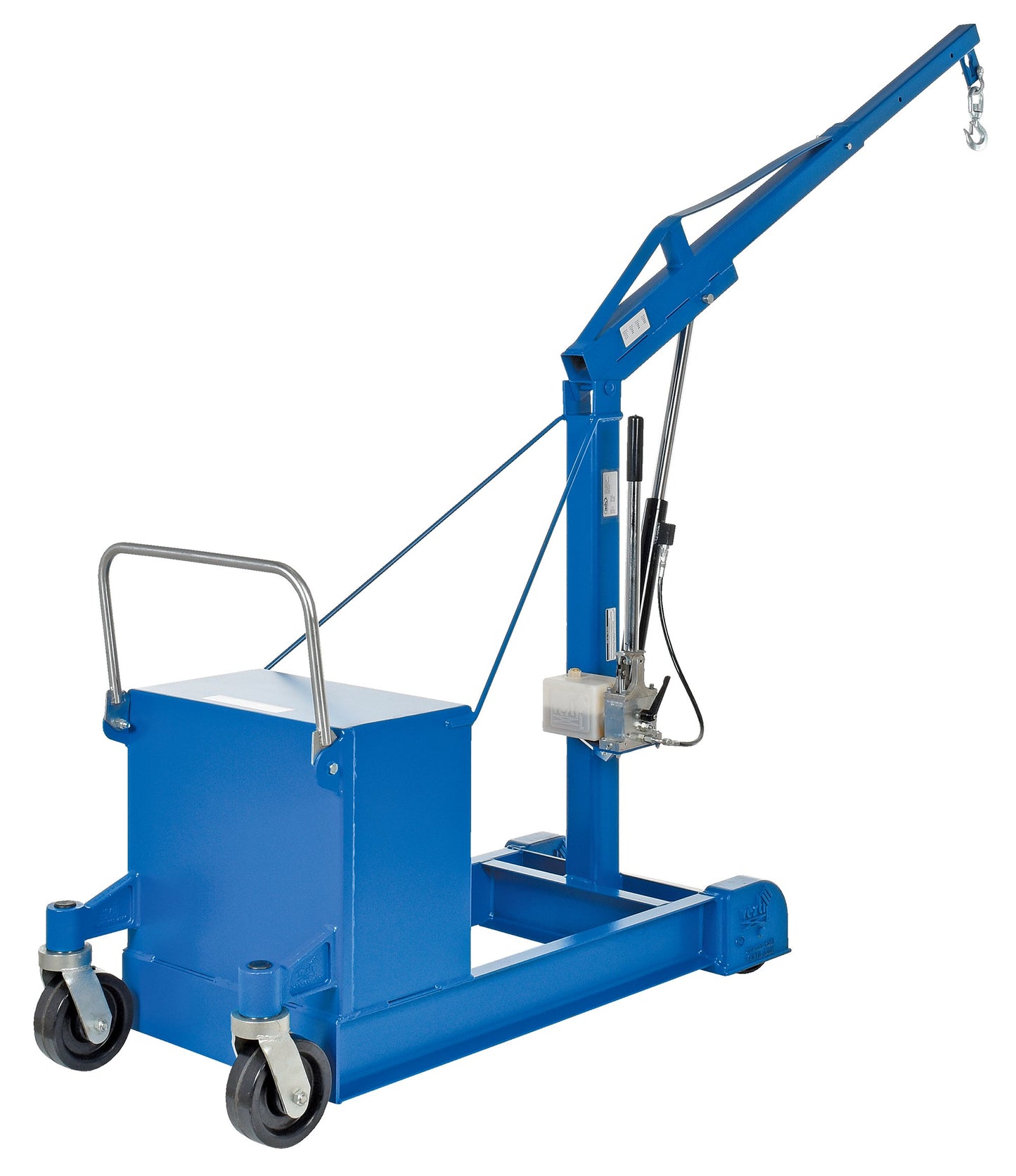 Vestil CBFC-500 Steel Counter Balance Floor Crane 500 Lb. Capacity Blue