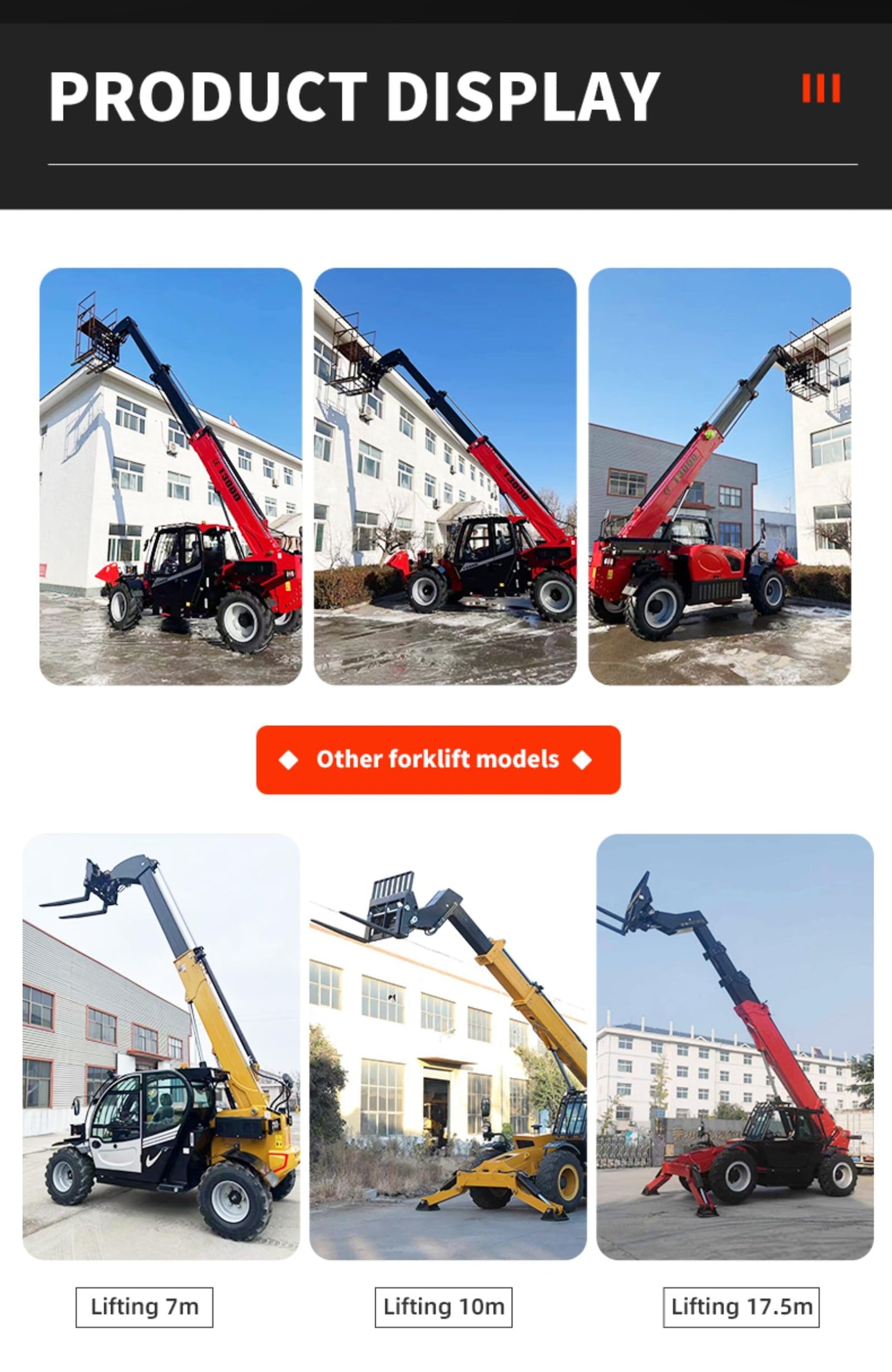Compact Mini Telescopic Handler for Sale – Hydraulic Extendable Boom Telehandler for Agriculture, Warehouses & Narrow Worksites