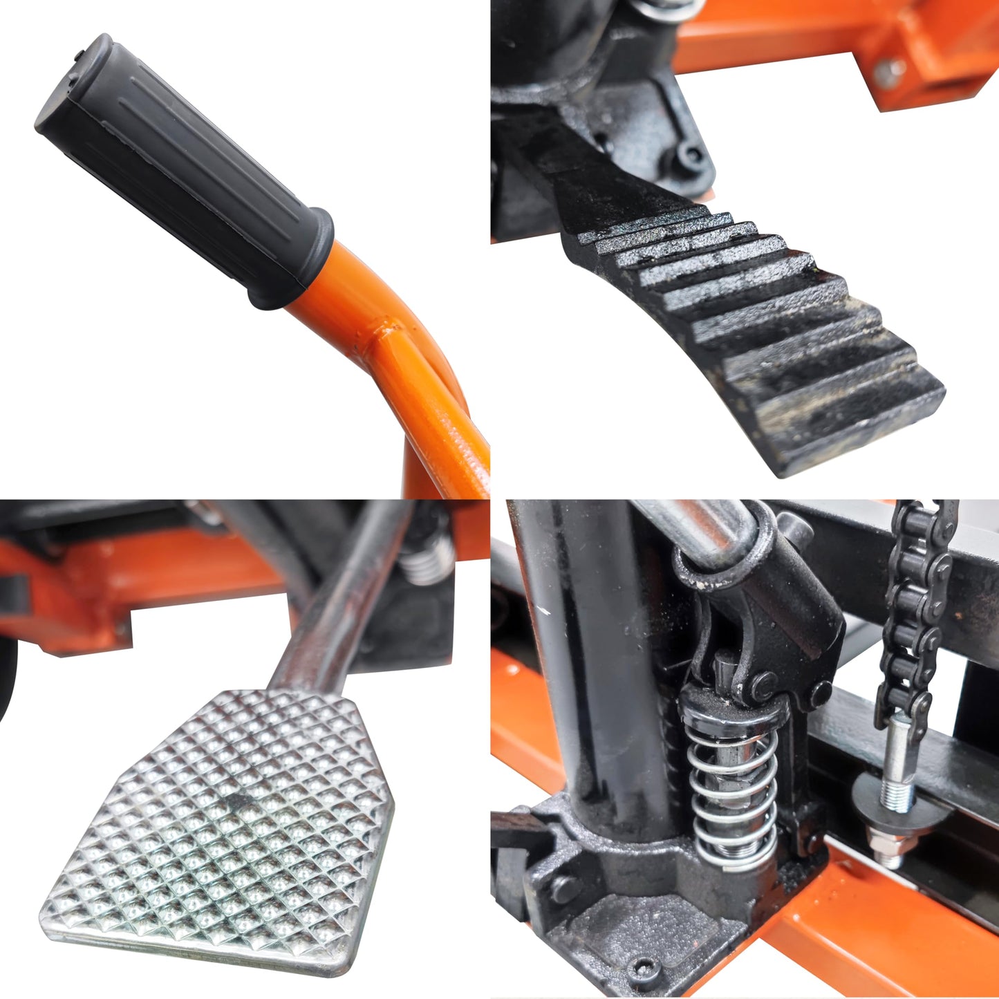 INTSUPERMAI Manual Stacker Hand Pallet Truck - 400lb Lifting Capacity, 35.4" Lift Height, Hydraulic Forklift for Warehouse, Factory, Supermarket & Exhibition Halls