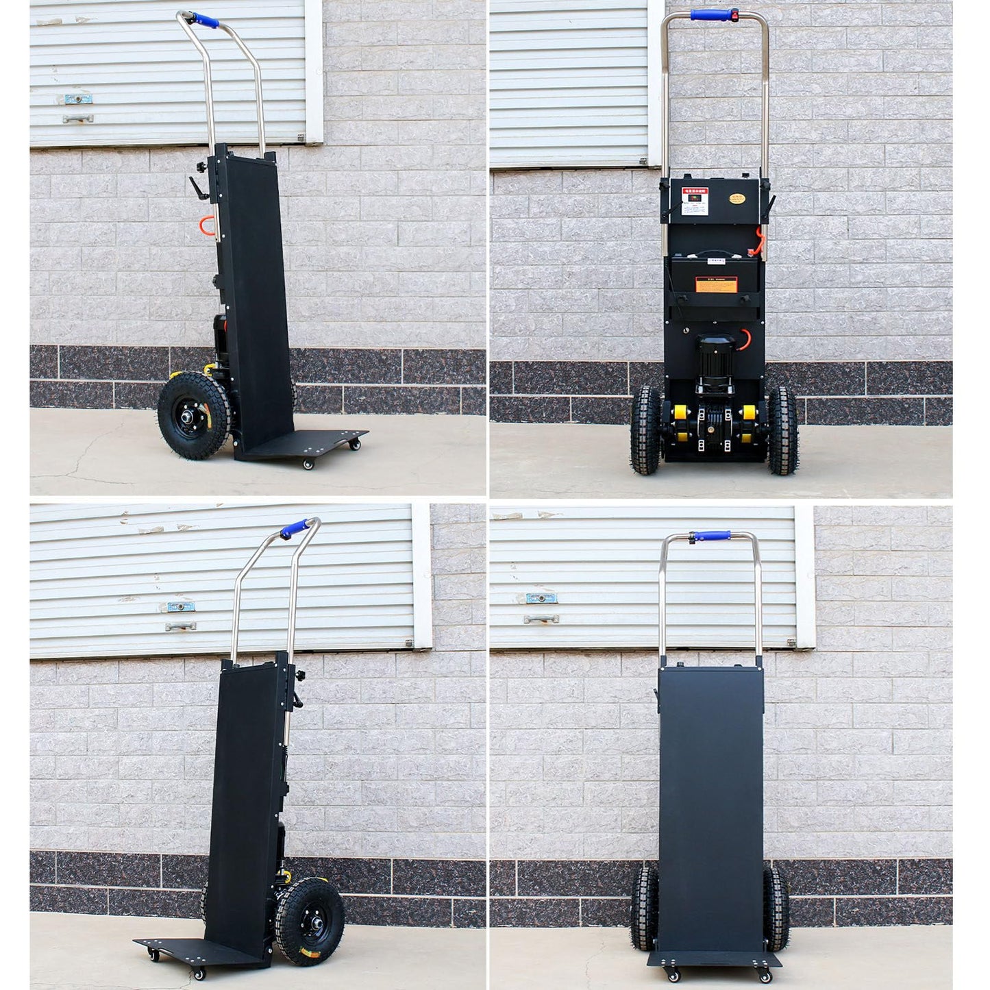 uhyOHF Electric Stair Climbing Dolly, Powered Electric Stair Climbing Hand Trucks Dolly Cart for Moving 440lb Capacity Heavy Duty Stair Climber,