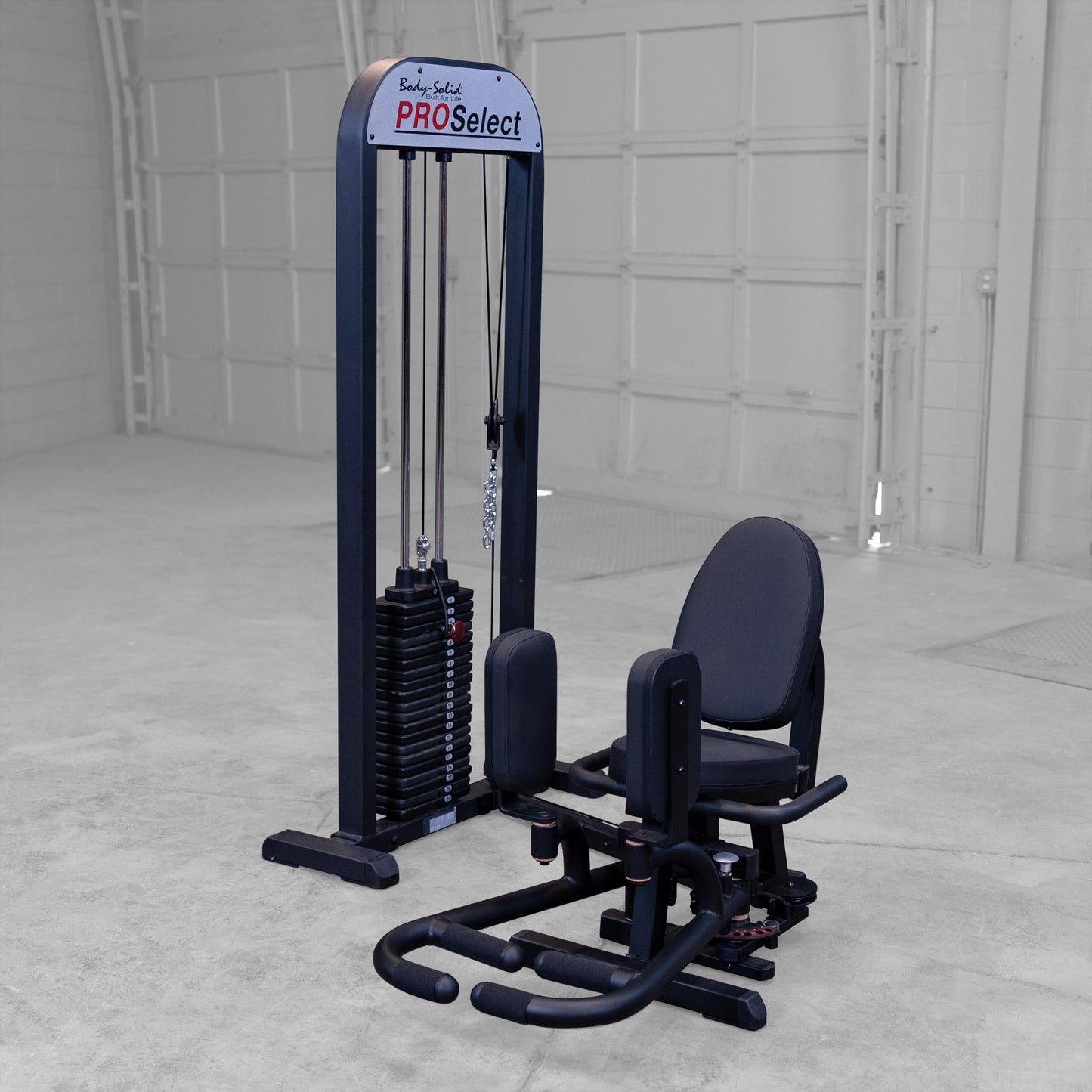 Body Solid (GIOT-STK) Inner and Outer Thigh Attachment, Flexibility Abductor Machine and Leg Stretcher, Fitness Equipment for Commercial and Home Gym, 210 lbs Weight Stack