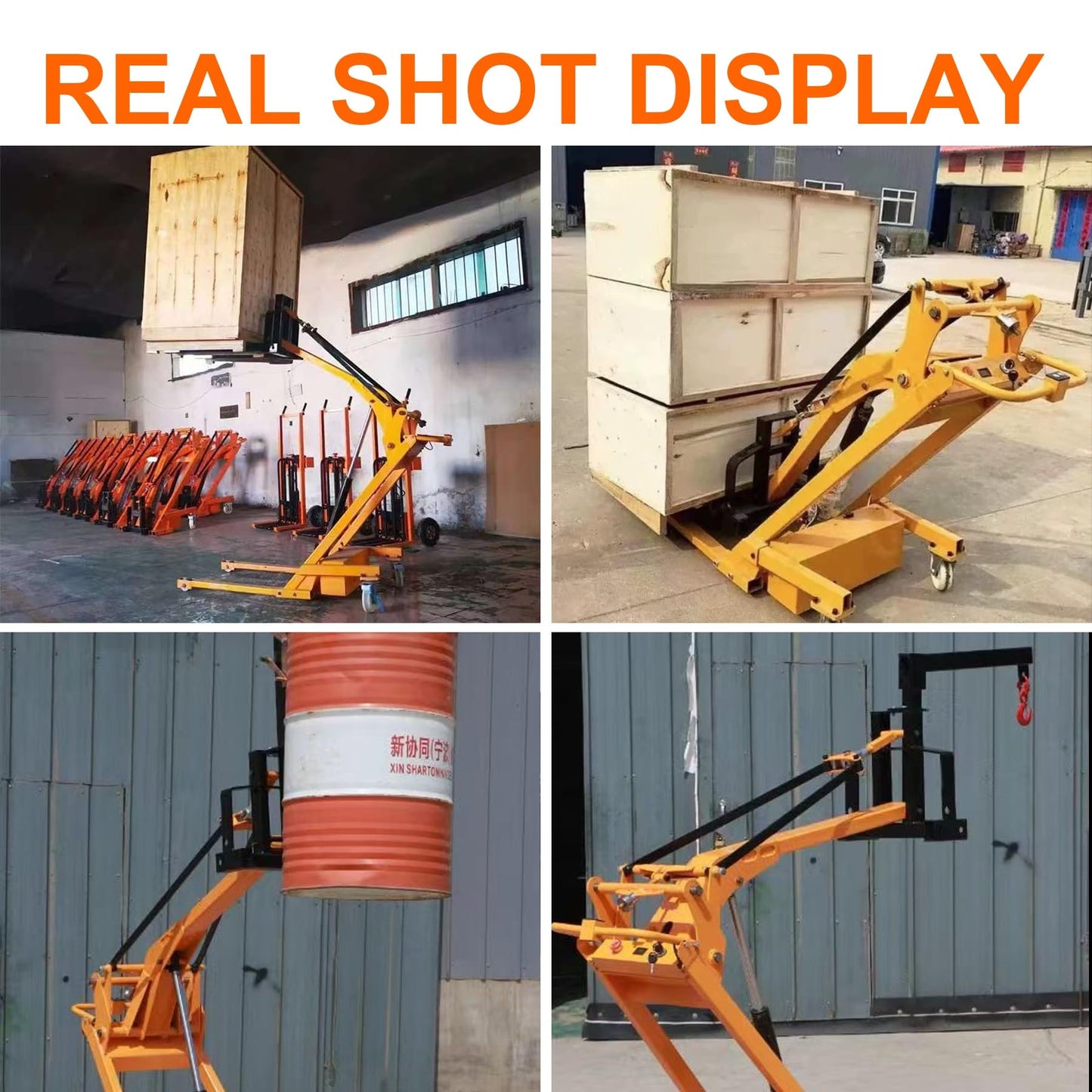 Electric Stacker, Electric Articulated Forklift, 500~700KG/1100~1543lb Load Capacity, The Maximum Lifting Size is 67~63in(500kg-1100lb)